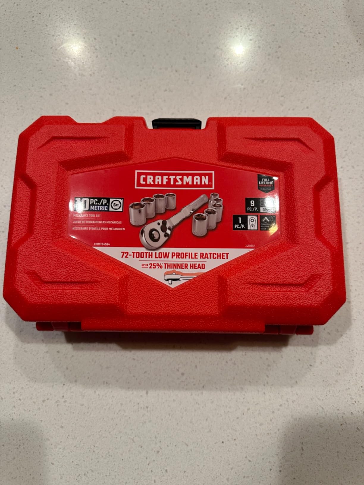 CRAFTSMAN Mechanics Tool Set, Metric, 3/8 Inch Drive, 10 Piece (CMMT34564) customer photo 2