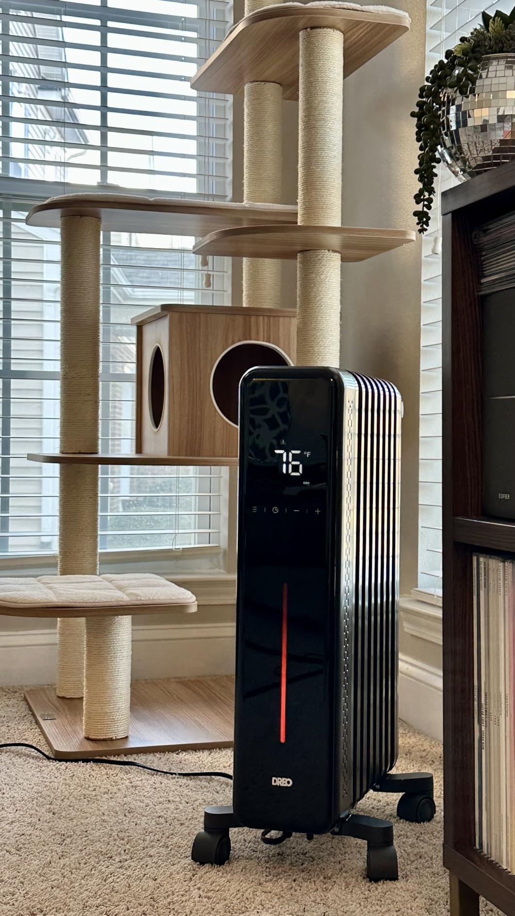 DREO Radiator Heater, 1500W Oil Filled Radiator Heater for Indoor Use customer photo 2
