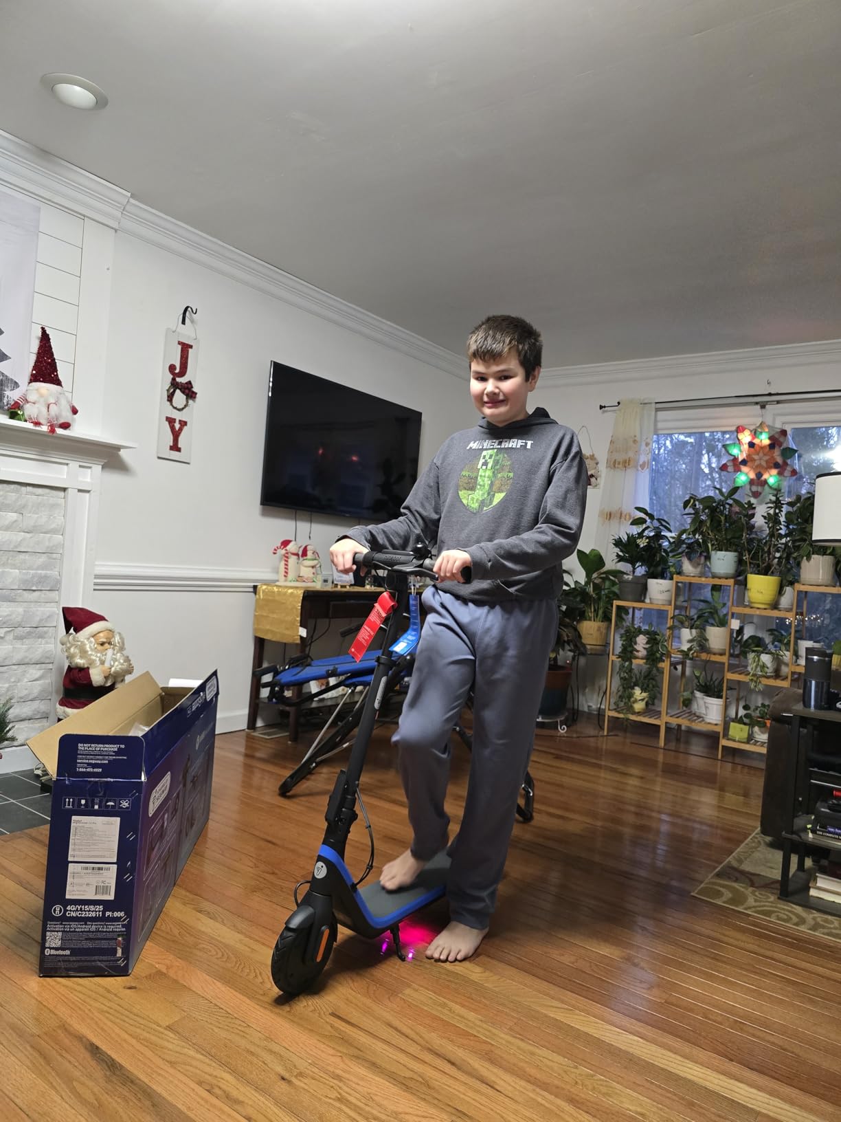 Segway Ninebot Kids eKickScooter, Kids Electric Scooter with Cruise Mode, Adjustable Handlebar Height (C2 Pro Only), for Riders Up to 132 lbs, UL-2272 2271 Certified customer photo 2
