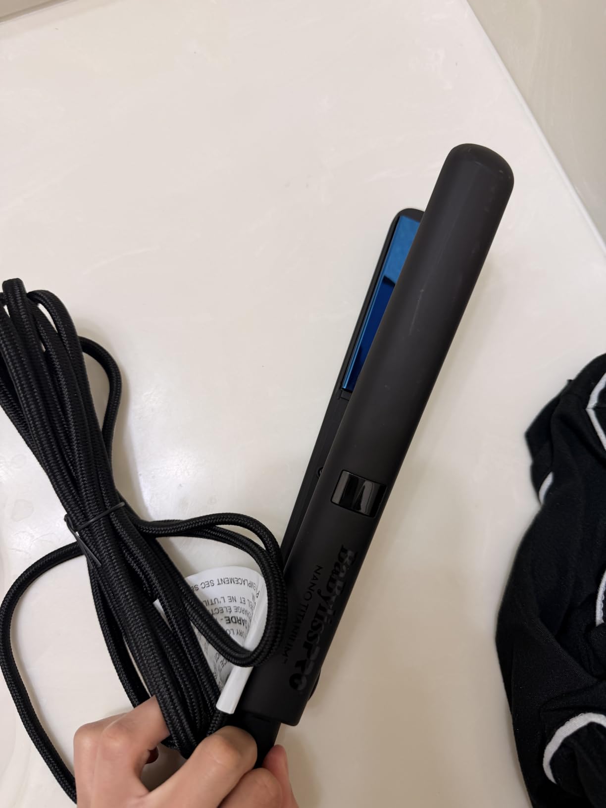 BaBylissPRO Nano Titanium Flat Iron Hair Straightener, Digital Flat Iron for Pro Salon Results, Styling Tool for All Hair Types customer photo 2