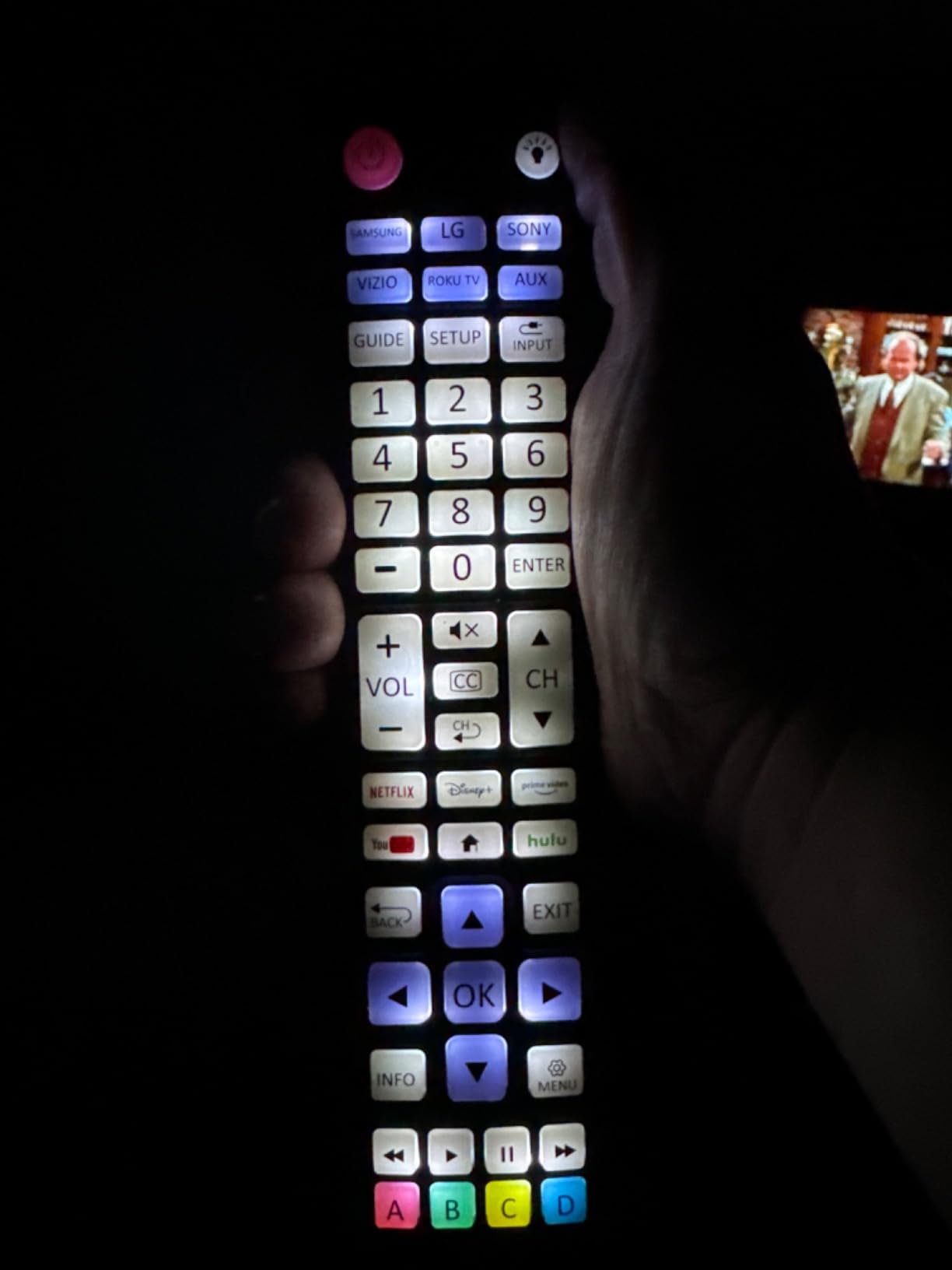 UltraPro Backlit OneTouch Universal Remote Control, Replacement TV Remote customer photo 2