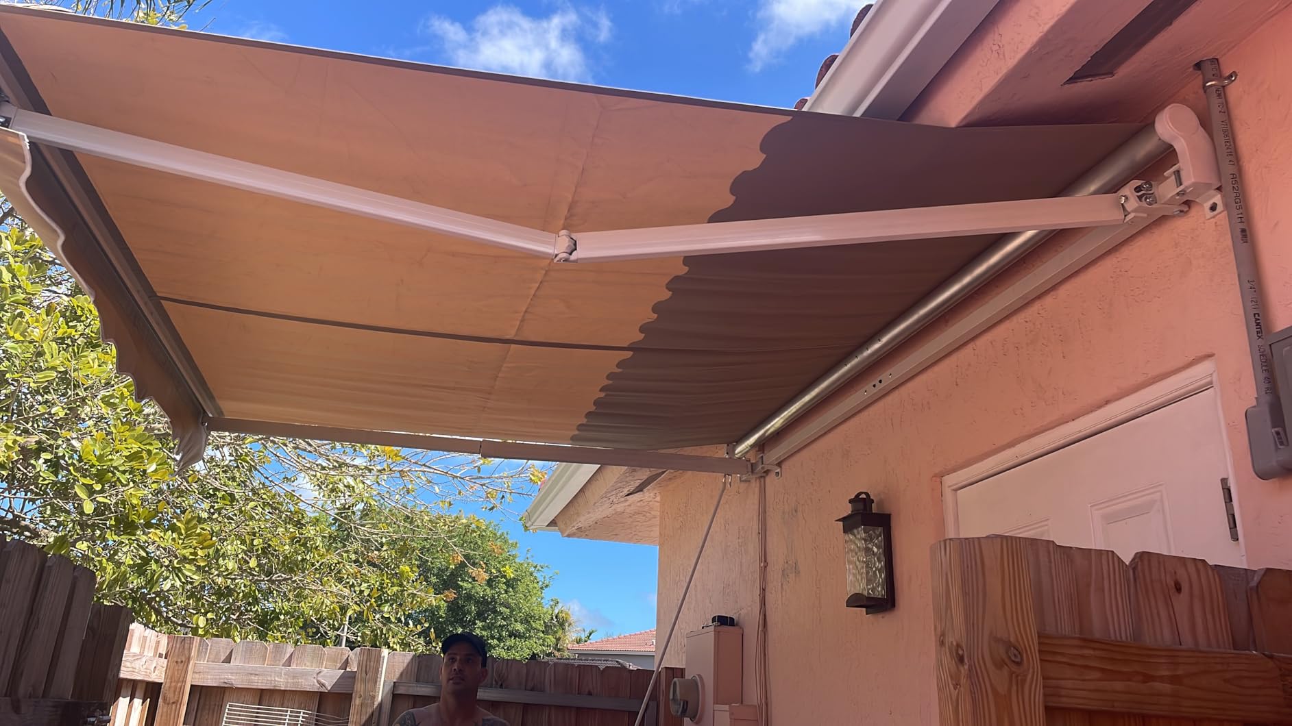 13.1'x8.2' Patio Awning Retractable Awning Cover Sunshade Shelter customer photo 2