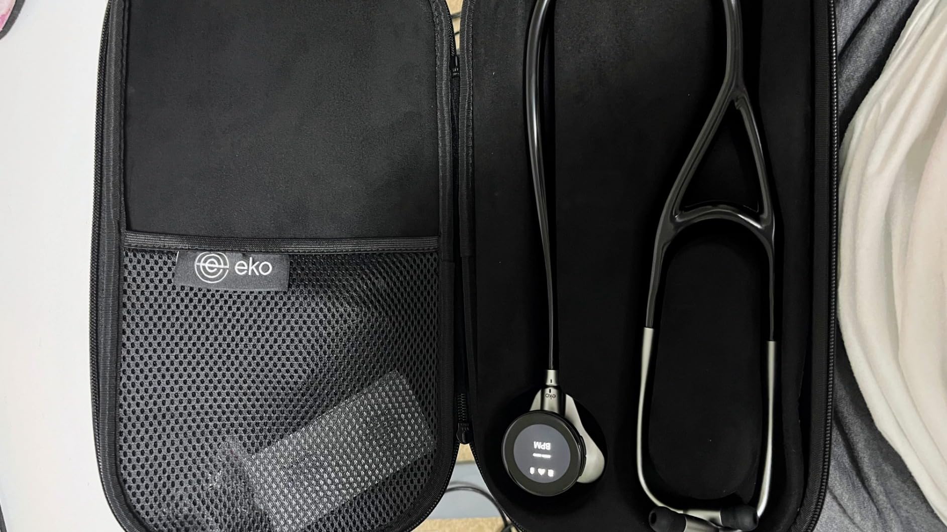 Eko CORE 500™ Digital Stethoscope — 40x Amplification, Active Noise Cancellation, 3-Lead ECG, FDA-Cleared AI with Eko+, Full-Color Display, Reimbursement Eligible — Silver, COR503-SLV customer photo 2