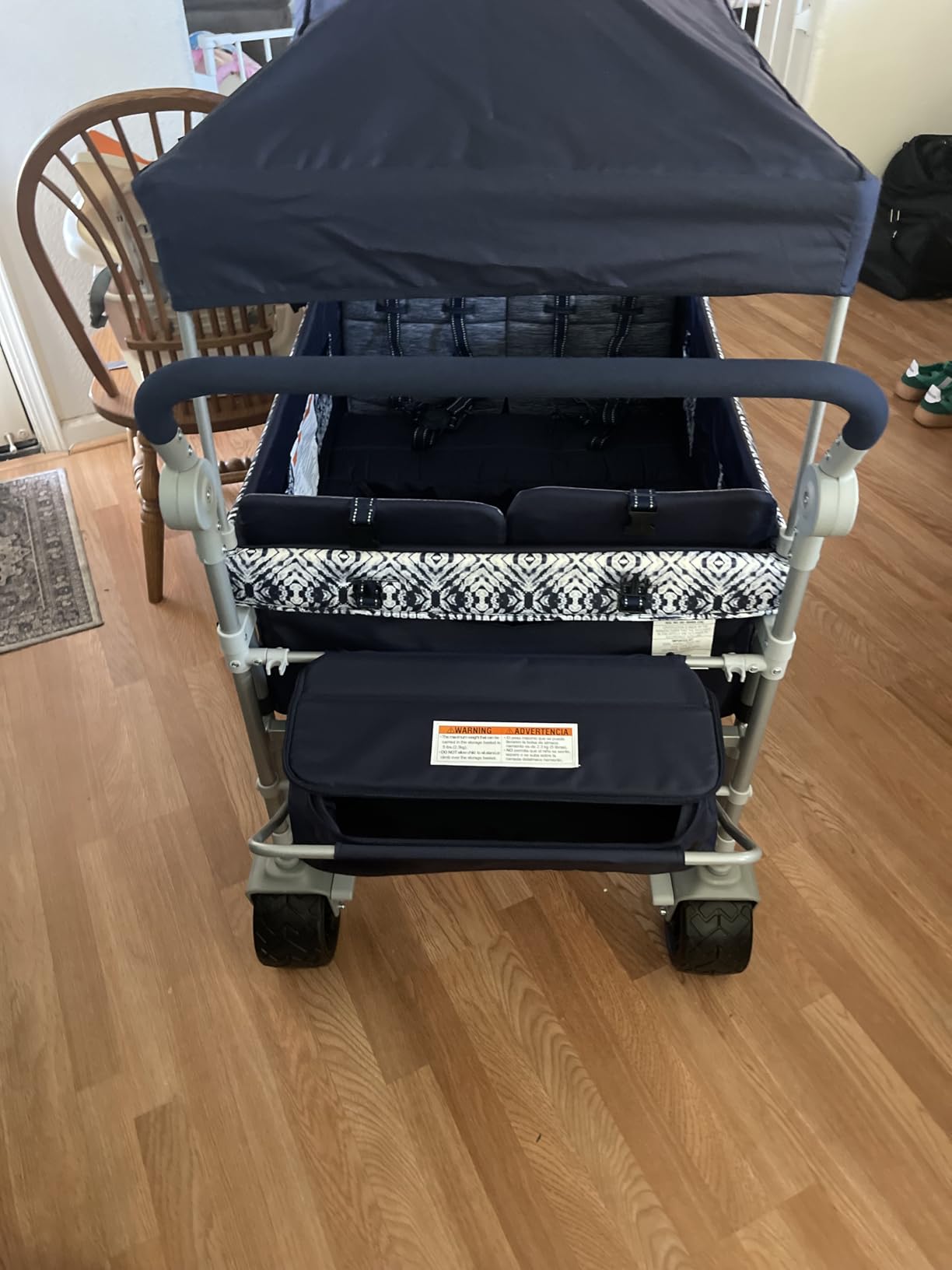Safety 1st Summit Quad Wagon Stroller, 4 Seat Quad Stroller Wagon, Navy Ink customer photo 2
