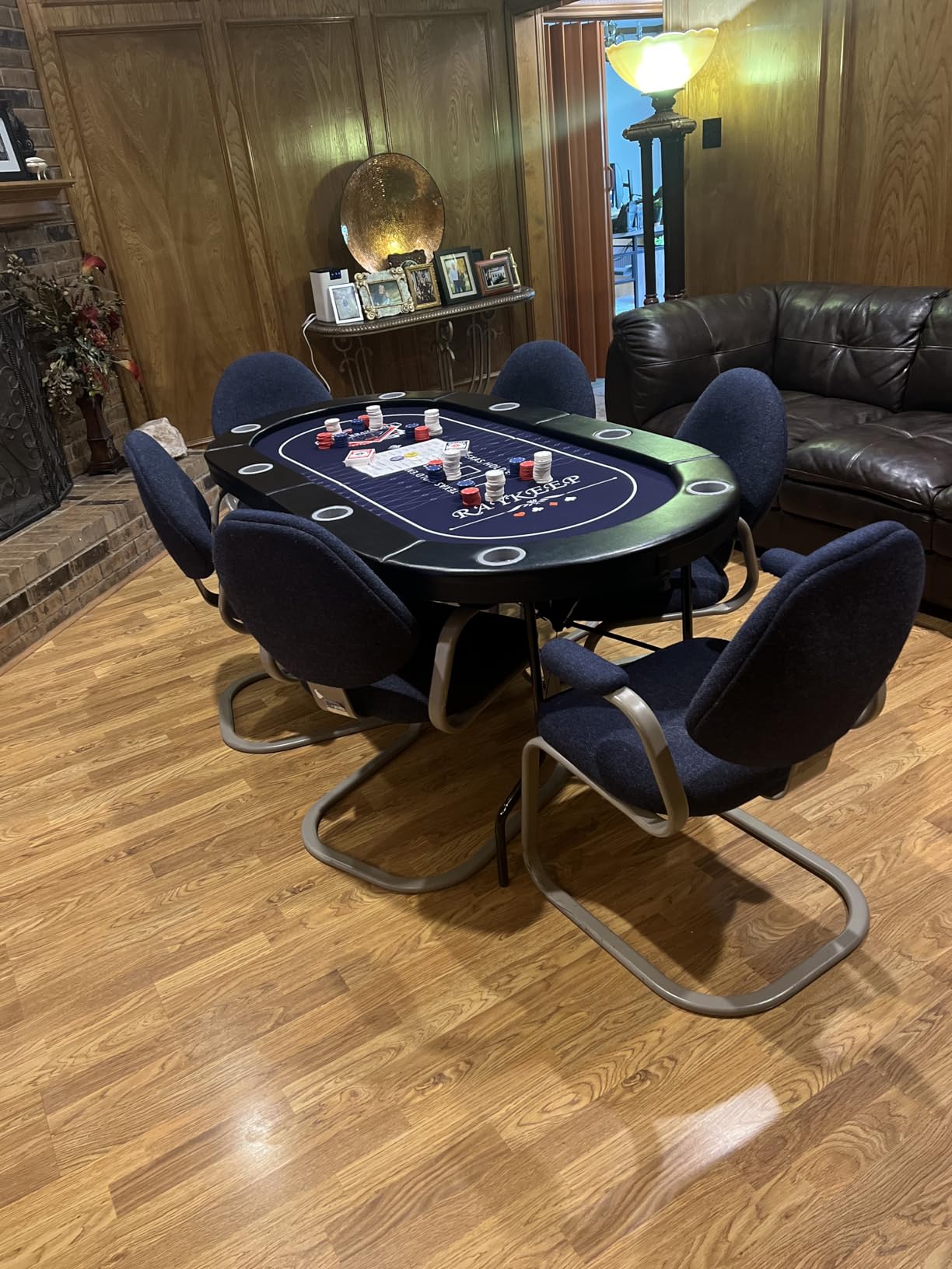 RAYKEEP 10 Player Poker Table Foldable, 84