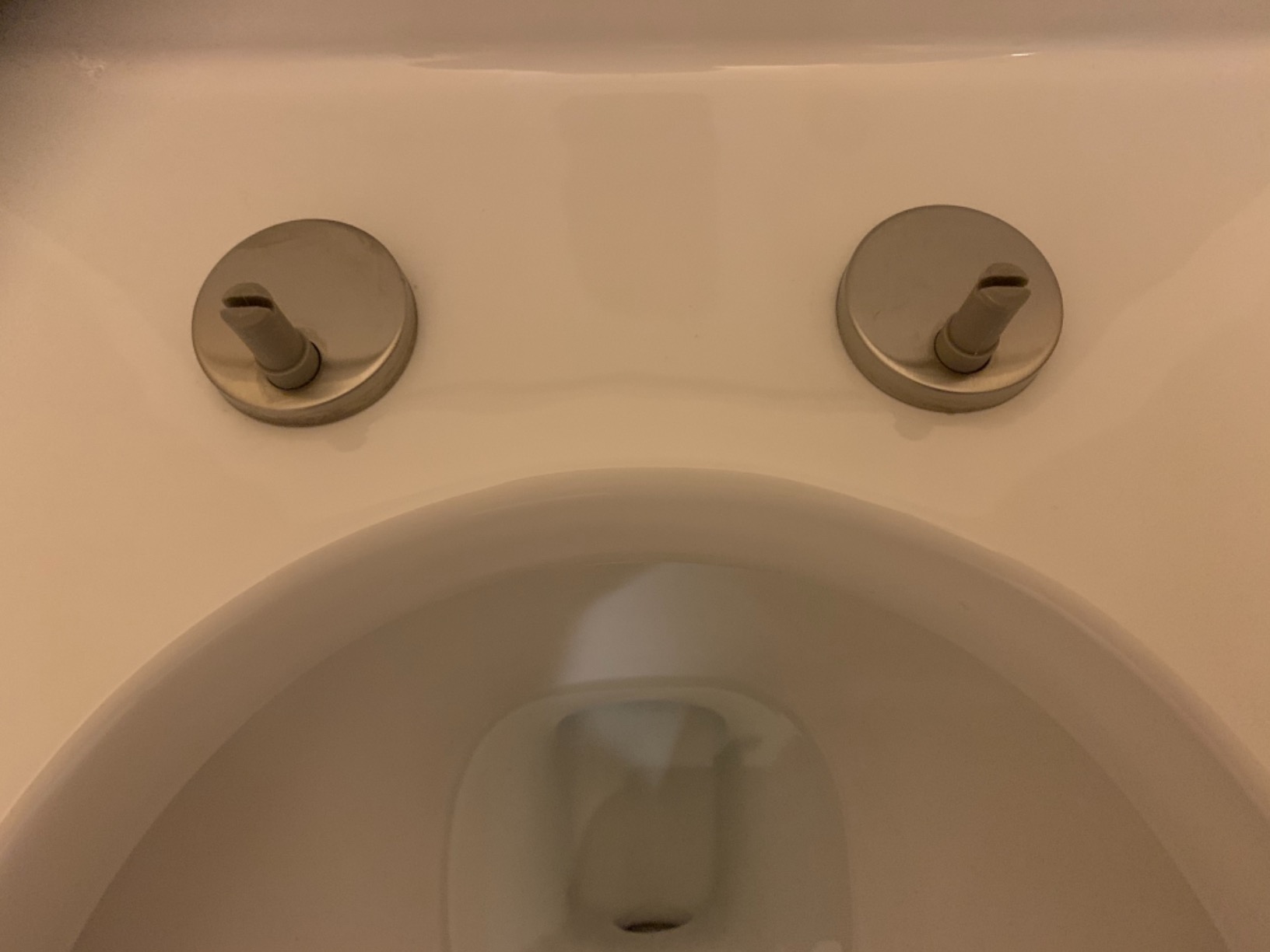 WOODBRIDGEE One Piece Toilet with Soft Closing Seat, Chair Height, 1.28 GPF Dual, Water Sensed, 1000 Gram MaP Flushing Score Toilet with Chorme Button, White,B0940-F-C customer photo 1