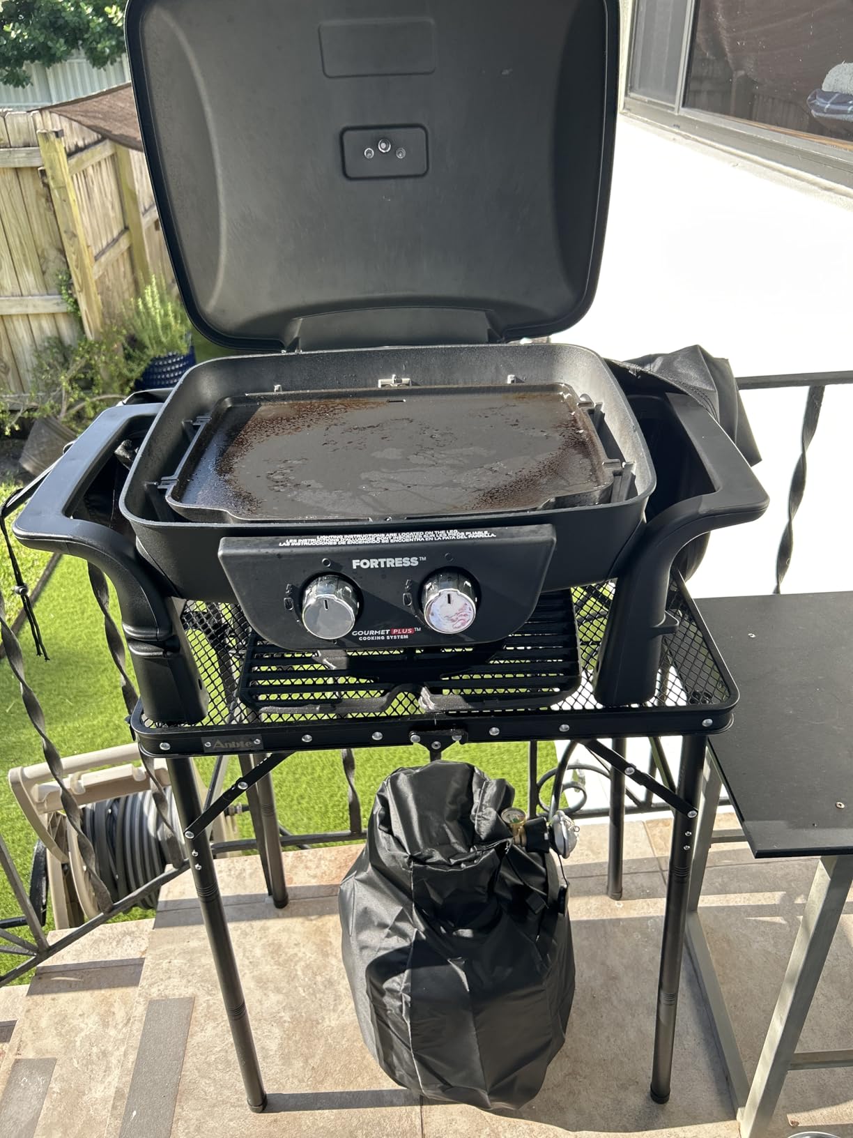 Nexgrill Tabletop 2 Burner Gas Grill & Griddle Combo, 2-in-1 with Handles customer photo 1