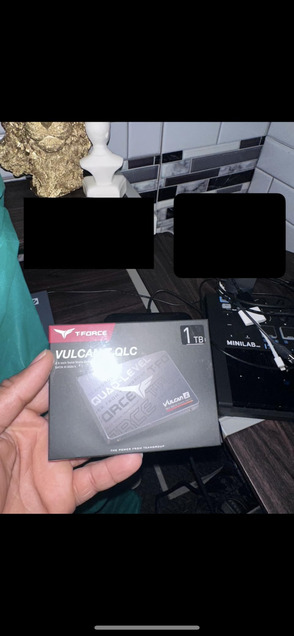 TEAMGROUP T-Force Vulcan Z 1TB SLC Cache 3D NAND QLC 2.5 Inch SATA III Internal Solid State Drive SSD (R/W Speed up to 550/470 MB/s) T253TY001T0C101 customer photo 1