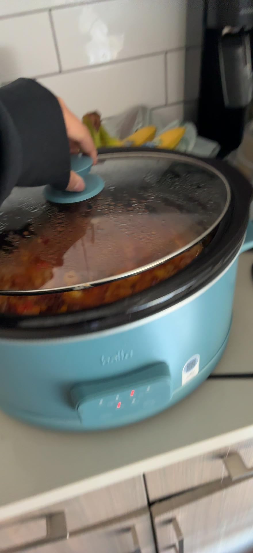 bella SAVOR 6qt Programmable Non-Toxic Slow Cooker, Oatmilk customer photo 2