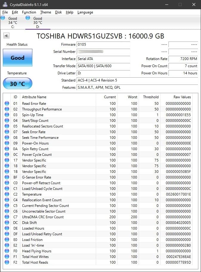 Toshiba X300 PRO 8TB High Workload Performance for Creative Professionals 3.5-Inch Internal Hard Drive – Up to 300 TB/Year Workload Rate CMR SATA 6 GB/s 7200 RPM 512 MB Cache - HDWR780XZSTB customer photo 1