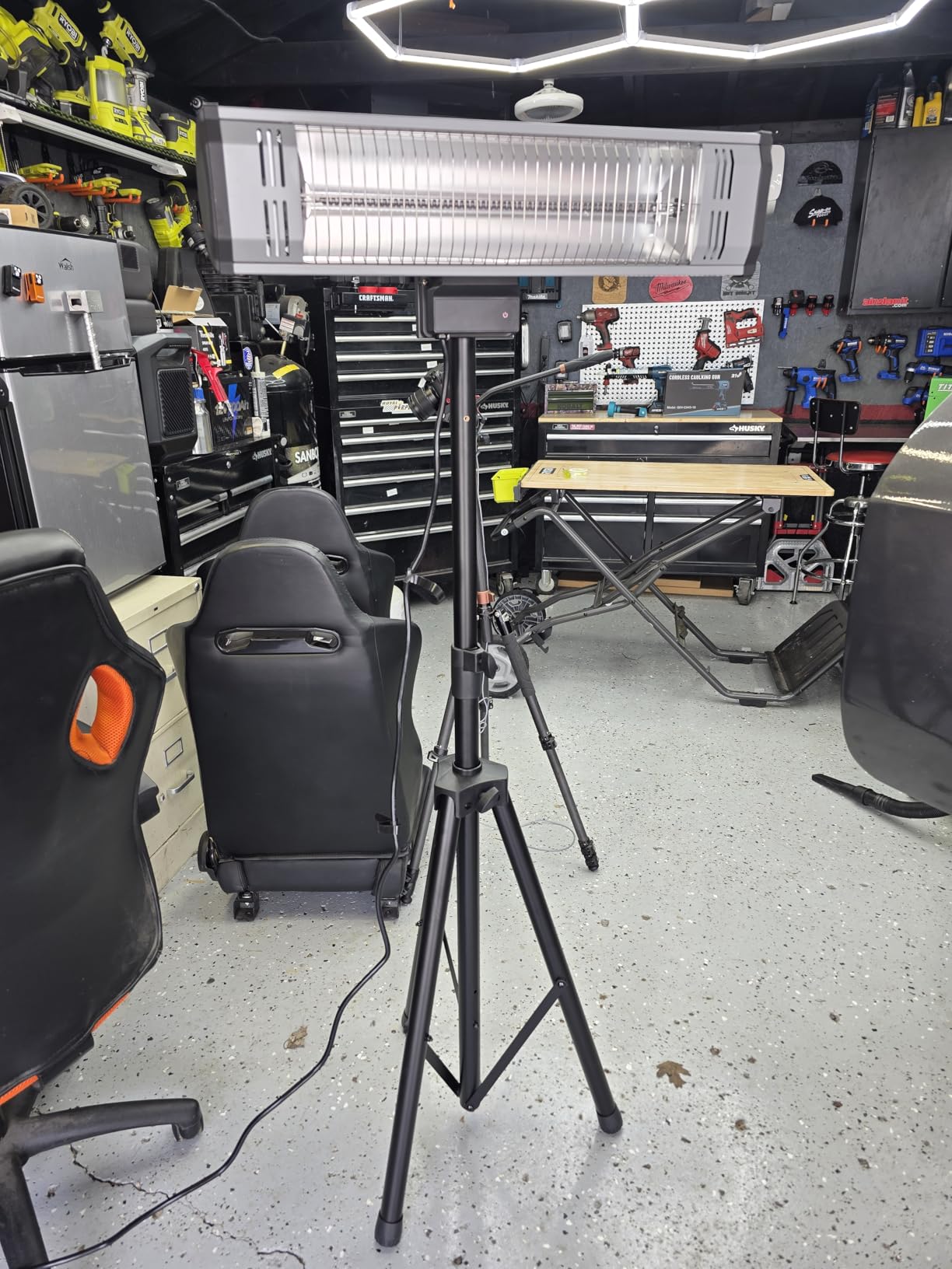 Heat Storm Tradesman 1500 Watt Infrared Heater Tripod Combo, Remote customer photo 2
