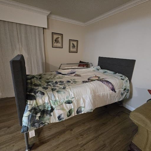 Electric Hospital Bed for Home Use – 5 Functions, Advanced German LIMOSS Motor, Double Solid Wood Panels with Upholstered Covers, Medical Overbed Table & Foldable Rails customer photo 2