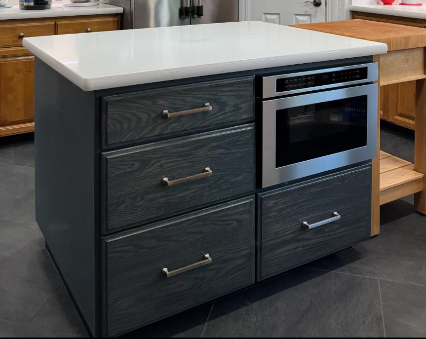 Zephyr 24 inch Built In Drawer Microwave Oven Under Cabinet - Integrated, Wall Mount, Under Counter Pull Out Microwave Drawer 1.2 cu ft, Preset Cooking Options, Easy Clean Coating, 1000W customer photo 1