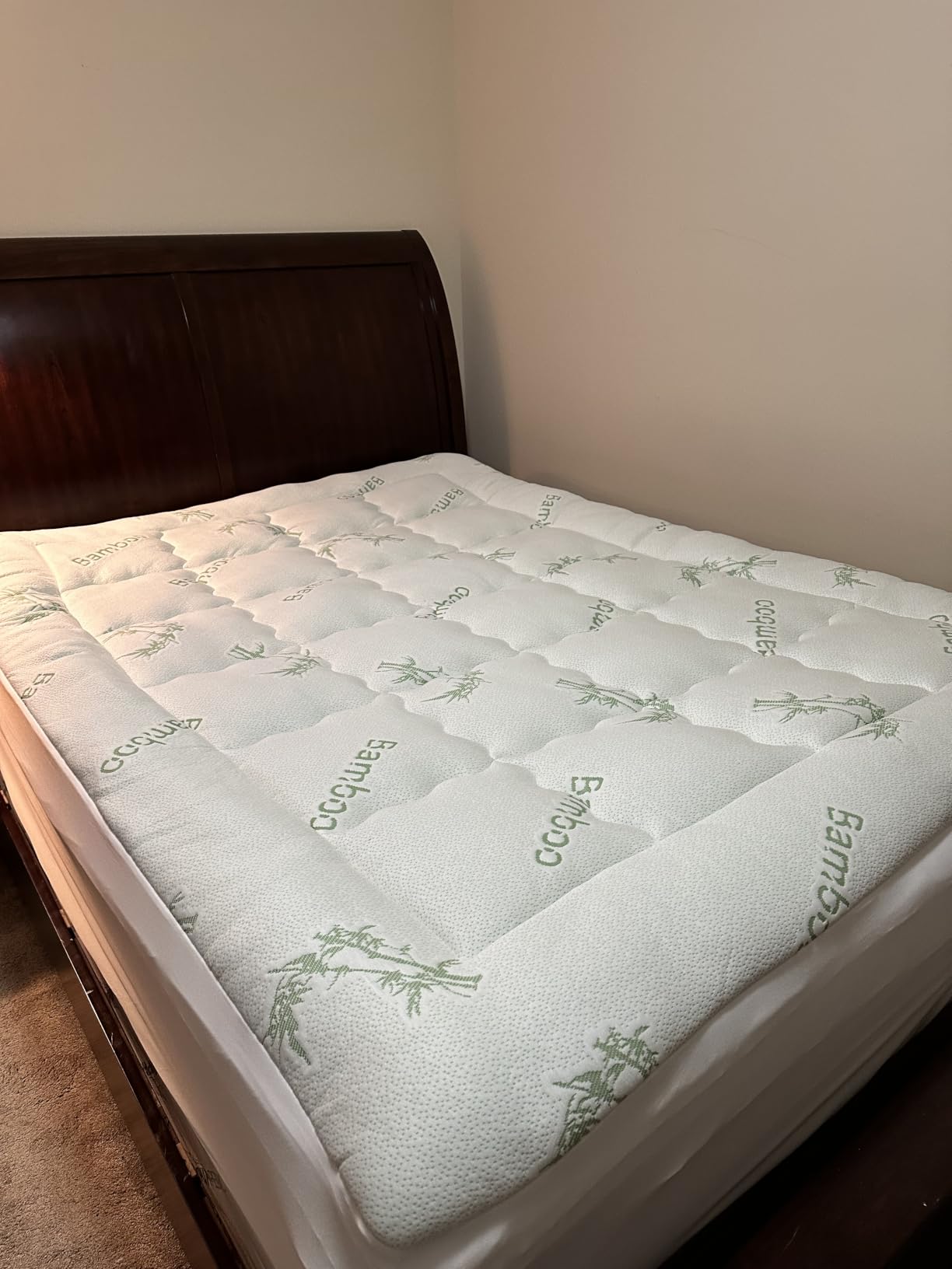 BEDLORE Queen Mattress Topper , Thick Pillow Top Mattress Pad customer photo 2