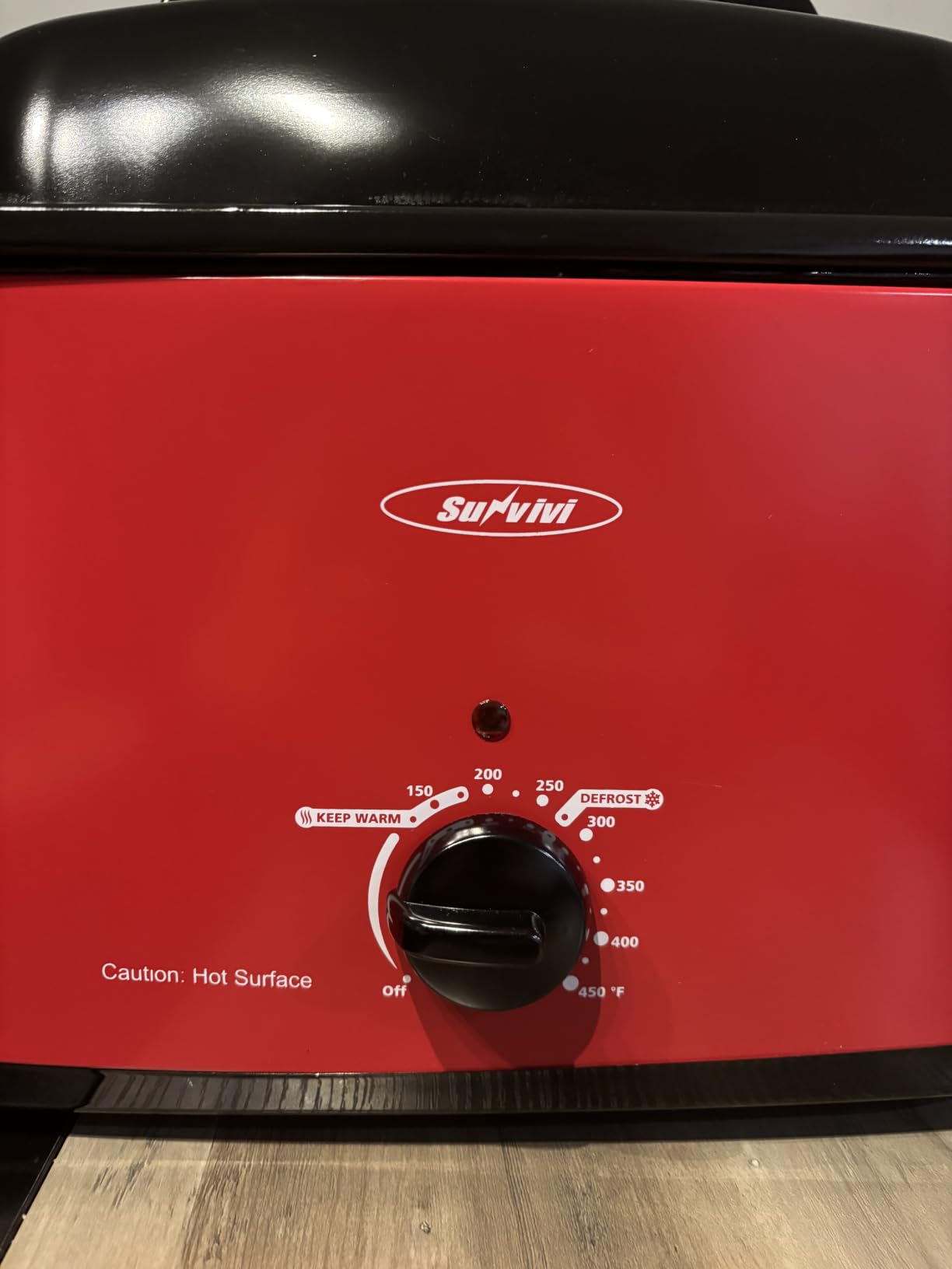 Sunvivi Roaster Oven, Electric Roaster Oven with Self-Basting Lid, 24lb 20-Quart Turkey Roasters with Unique Defrost/Warm Function, Large Roaster with Removable Pan & Rack, Stainless Steel, Blue customer photo 1
