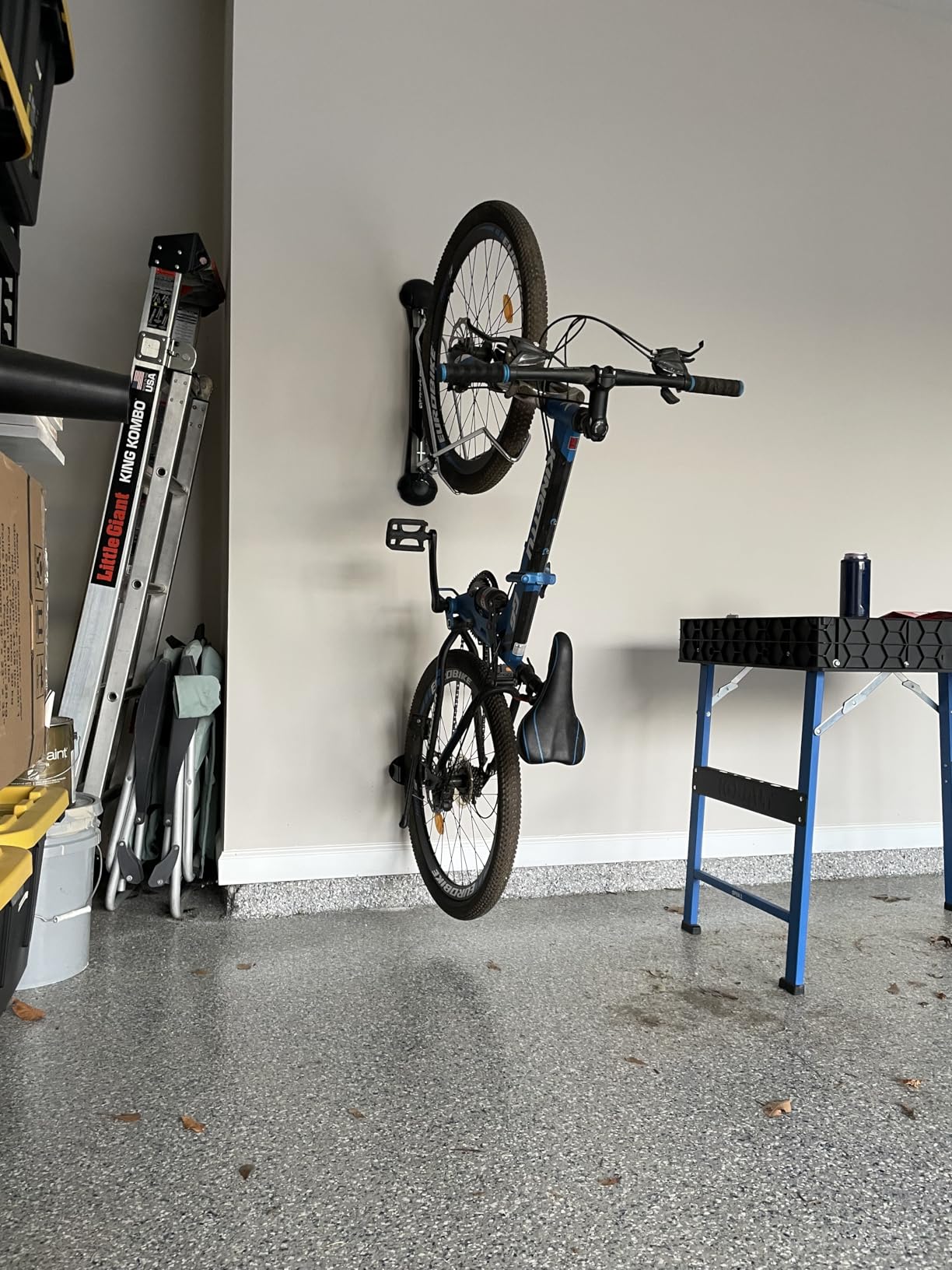 Steadyrack Bike Rack for Road Bikes - The Original Wall Mounted Vertical Bike Storage - Fits Narrow Tires - Space Saving Pivot Design - Heavy-Duty Steel Rack for Indoor Garage, Apartment or Home Use customer photo 1