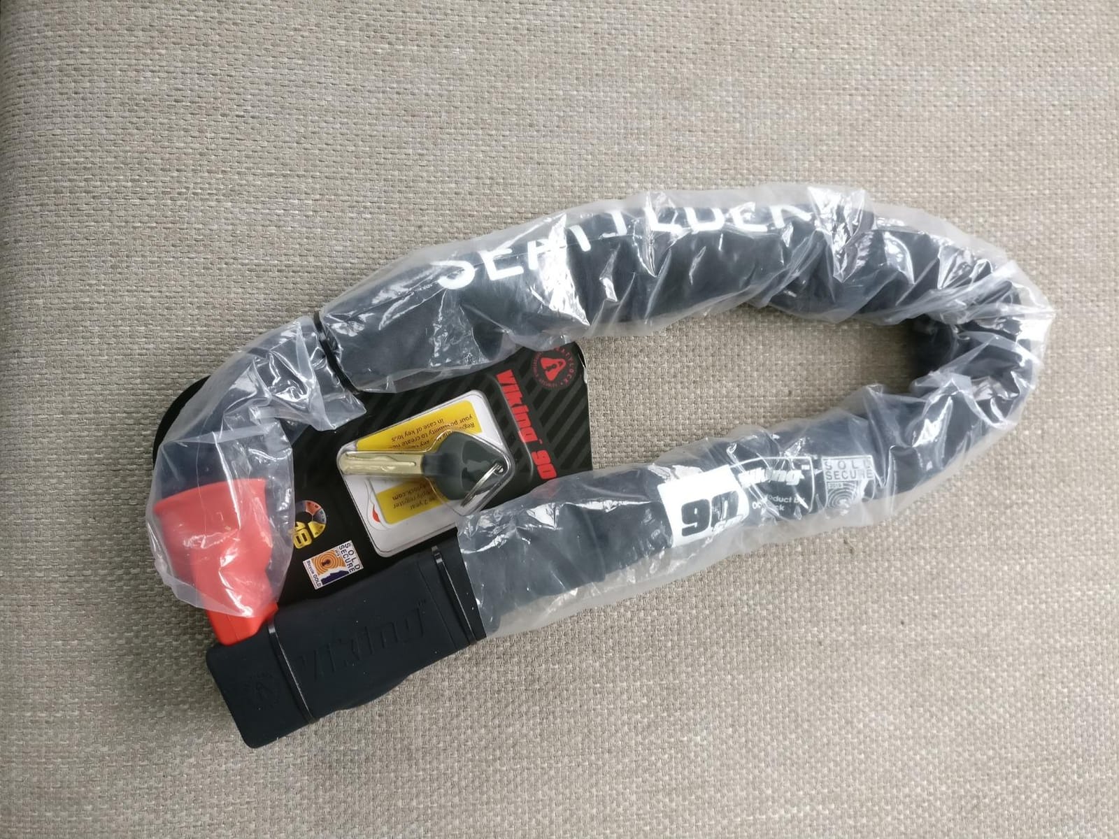 Seatylock Viking Sold Secure Magnetic Patented Robust Bike Chain Lock customer photo 2