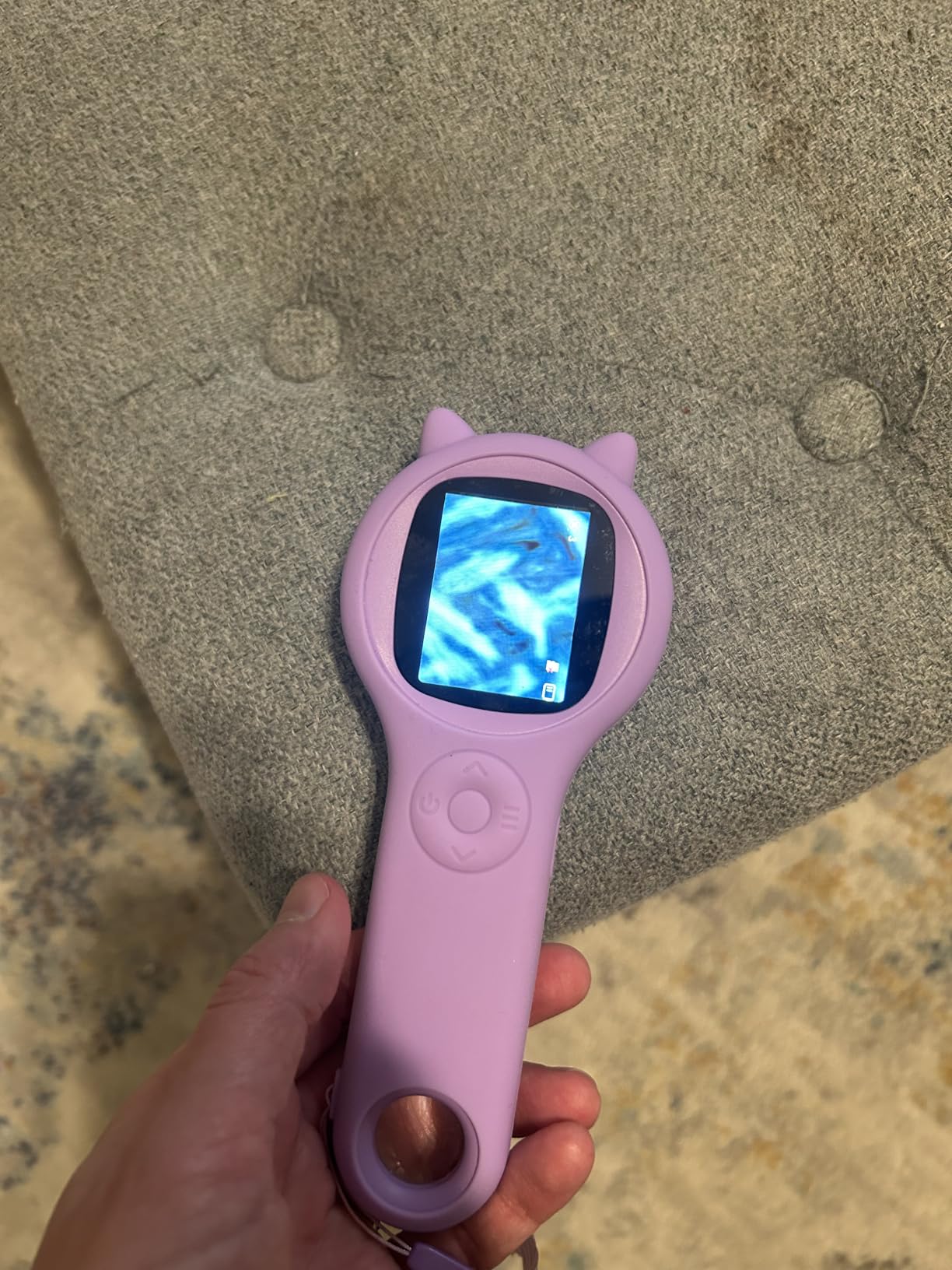 Ashfly Kids Microscope, 500X Digital Magnifying Glass, STEM Toy, Purple customer photo 2