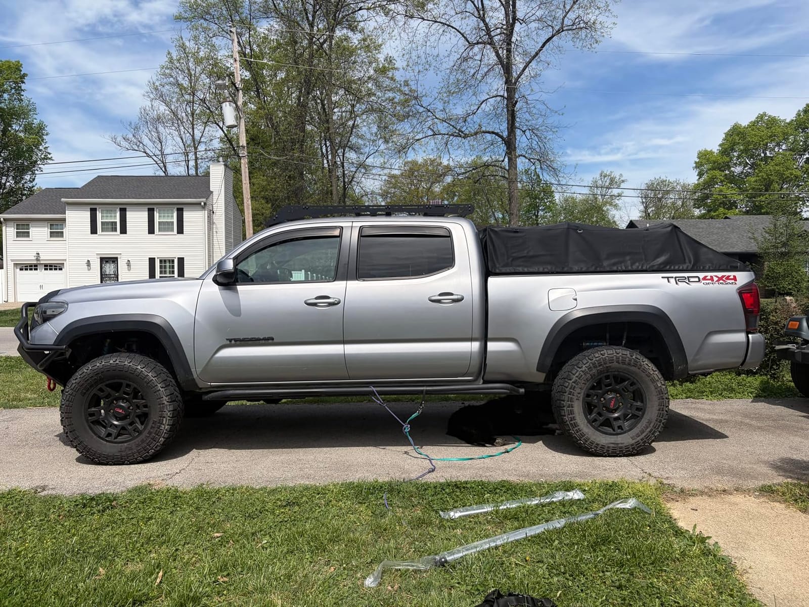JOYTUTUS Truck Bed Soft Topper Compatible with 2019-2026 Ram 1500 with 5.5ft Bed (w/o RamBox) & Silverado Sierra 1500 with 5.8ft Bed Foldable Camper Shell Truck Top customer photo 1