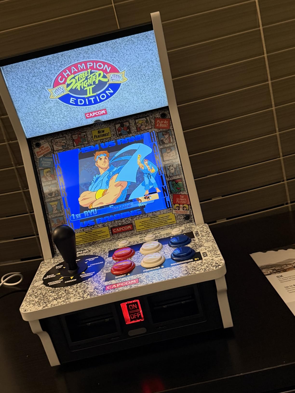 Evercade Alpha Street Fighter Bartop Arcade - Pre-assembled unit with Competition-Grade Arcade Controls + 8” High-Resolution IPS Screen customer photo 2