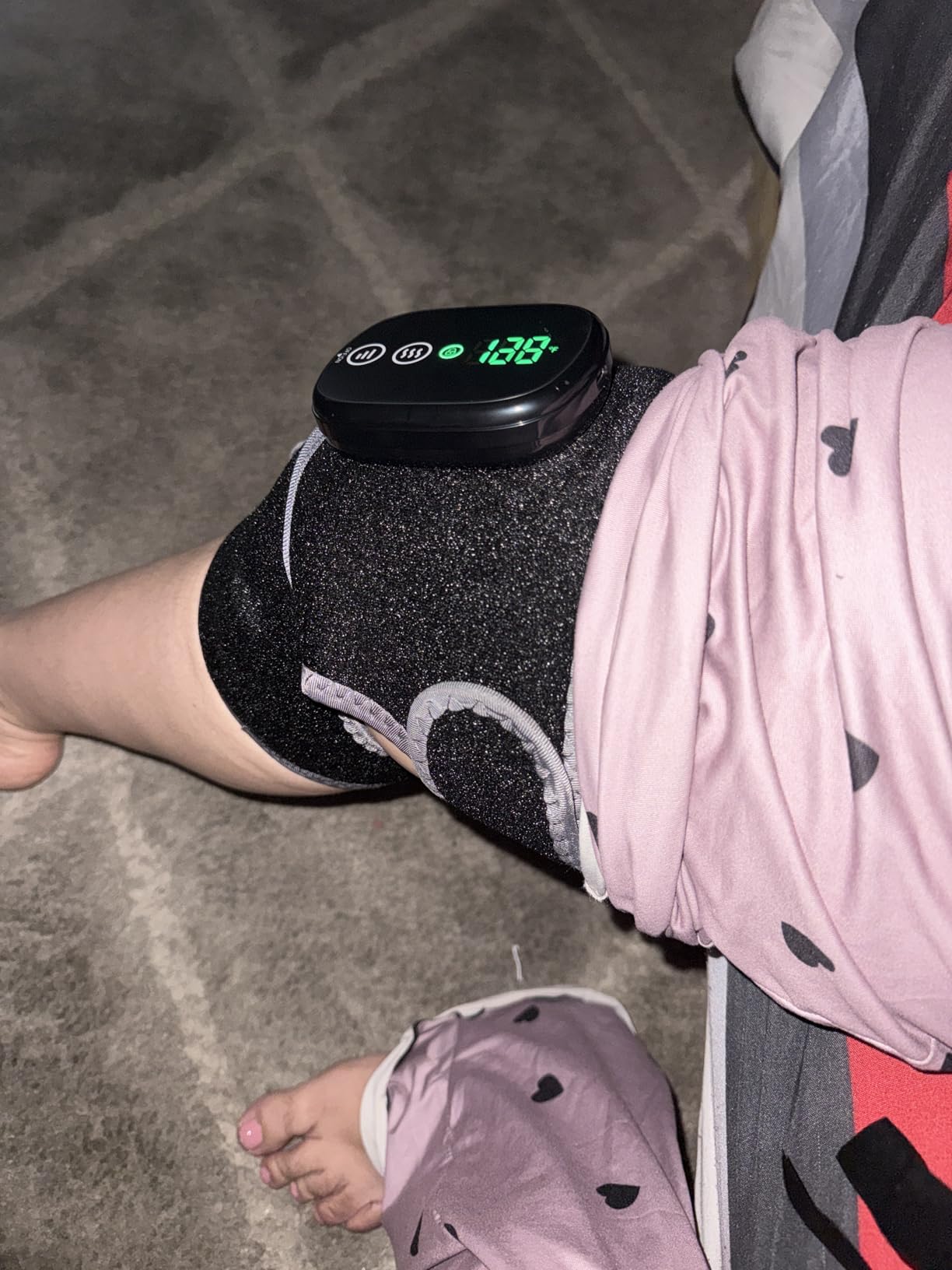 HOMRELEXA Cordless Heated Knee Massager, 3-in-1 Knee Heating Pad, Black 1PC customer photo 1