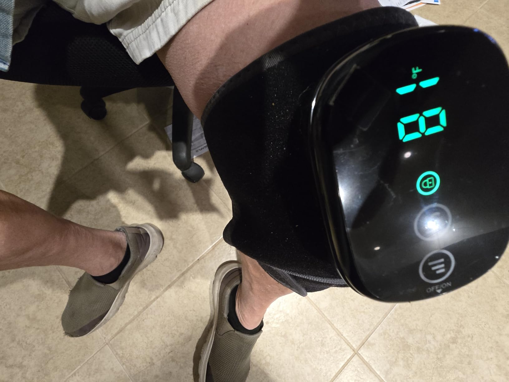 HOMRELEXA Cordless Heated Knee Massager, 3-in-1 Knee Heating Pad, Black 1PC customer photo 2
