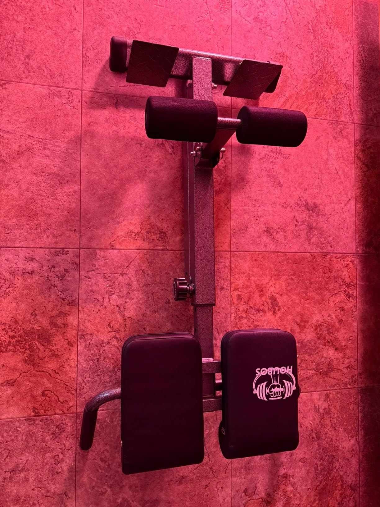 Foldable Hyperextension Roman Chair 250LBS Capacity for Home Gym customer photo 2