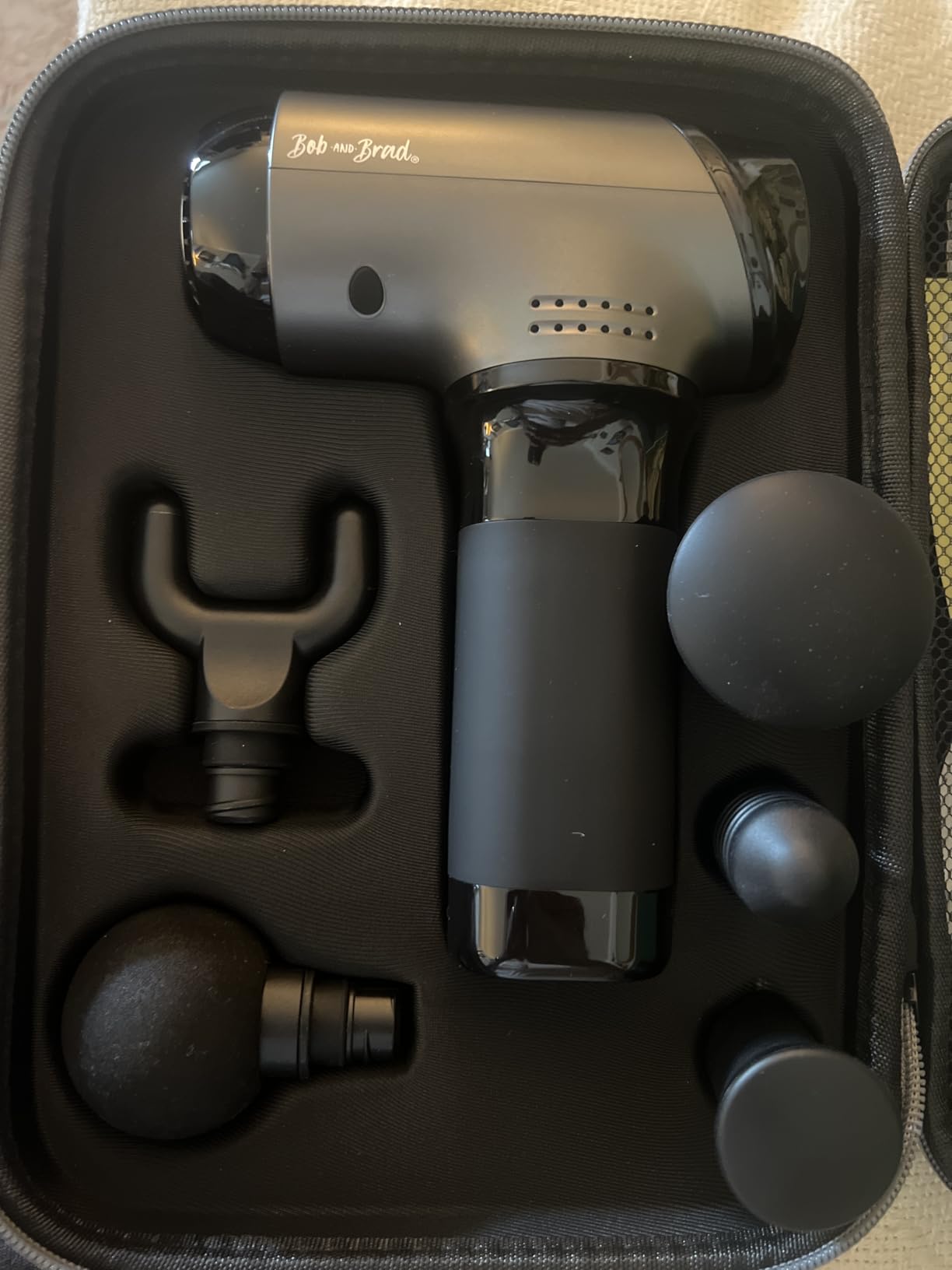 BOB AND BRAD T2 Pro Deep Tissue Massage Gun with Heat & Cold, Percussion customer photo 1