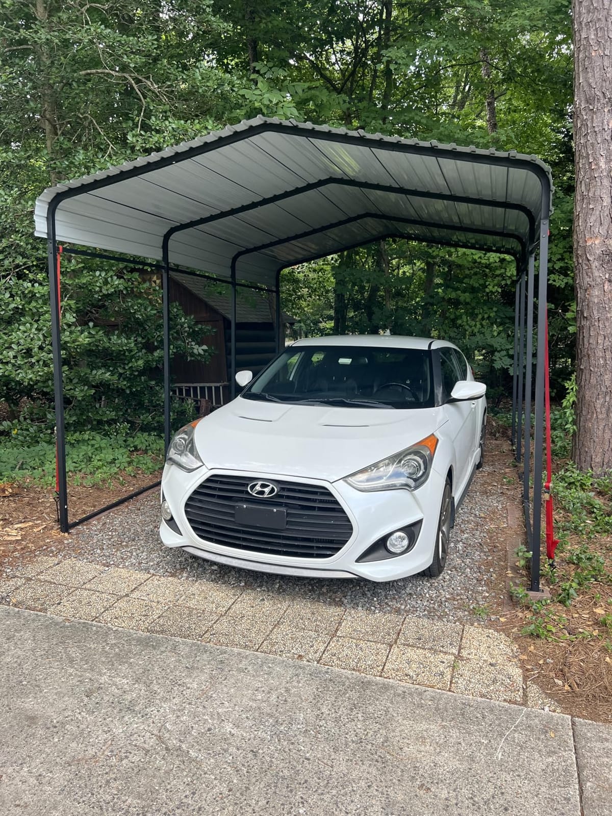 NUGRIART Metal Carport 10 x 15 FT with Heavy Duty Frame & Galvanized Steel Roof, Metal Car Garage, Sturdy Canopy Shelter for Car, Truck, Pickup, SUV, Tractor, and Boat customer photo 2