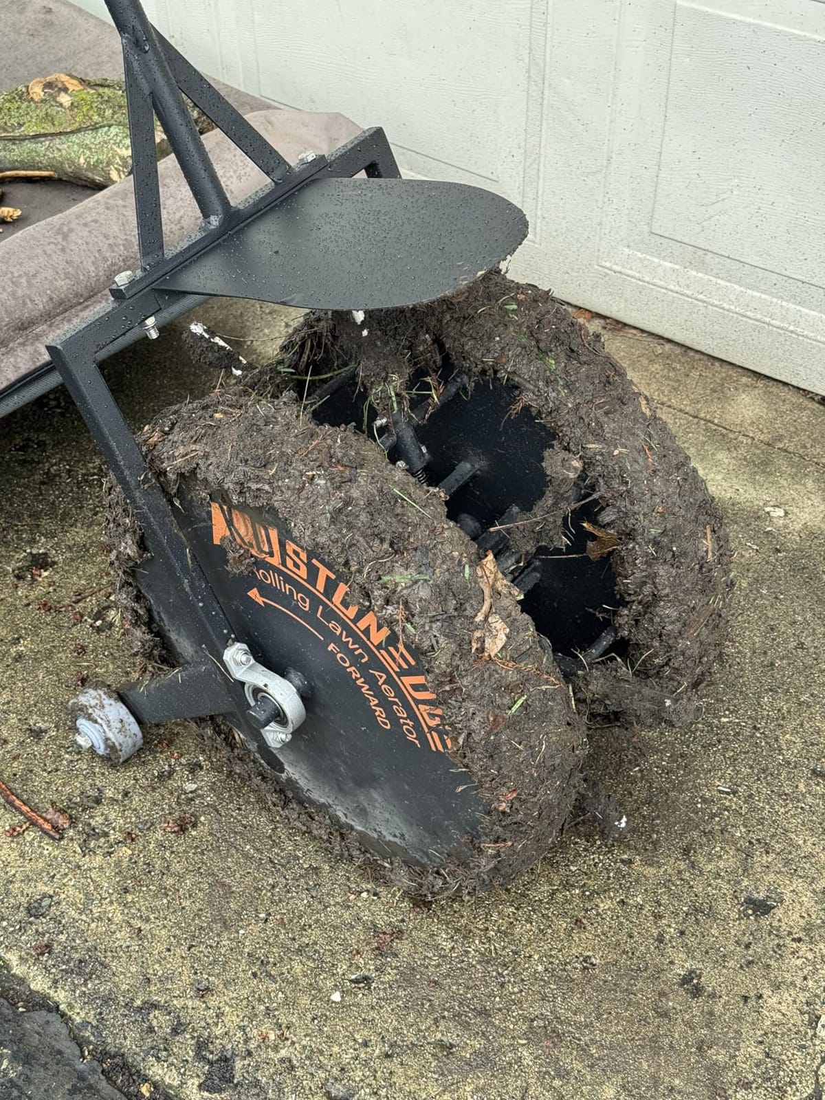Patented Rolling Lawn Aerator Manual Coring Tool Compacted Soil Loosening customer photo 2