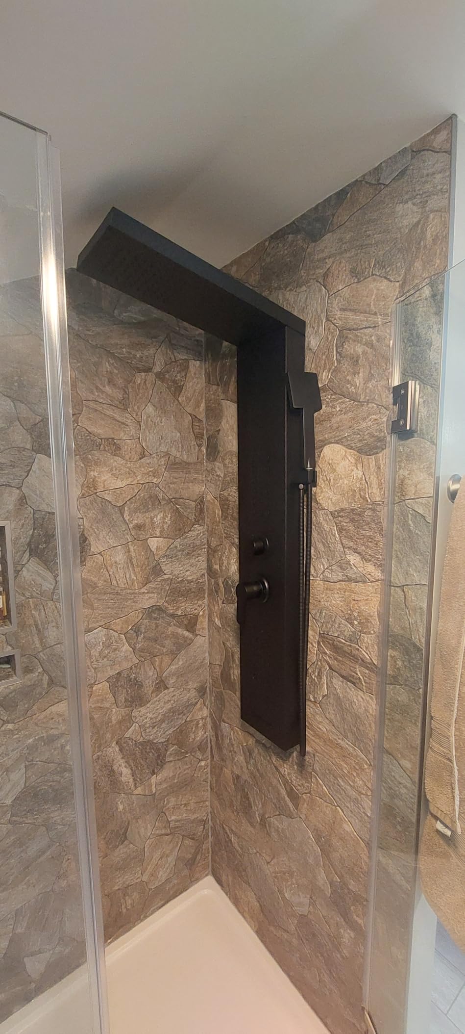 Rainfall Shower Panel System - 4 in 1 Full Body Shower Tower customer photo 1