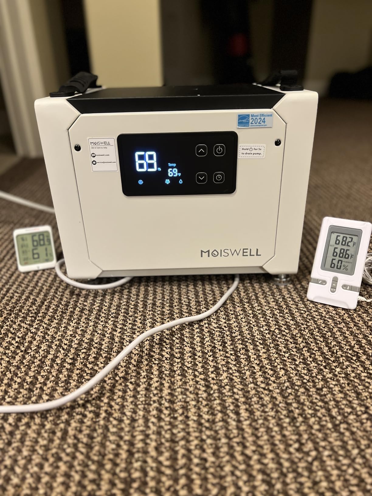 70 Pints Commercial Dehumidifier with Pump for Crawlspace Basement customer photo 1