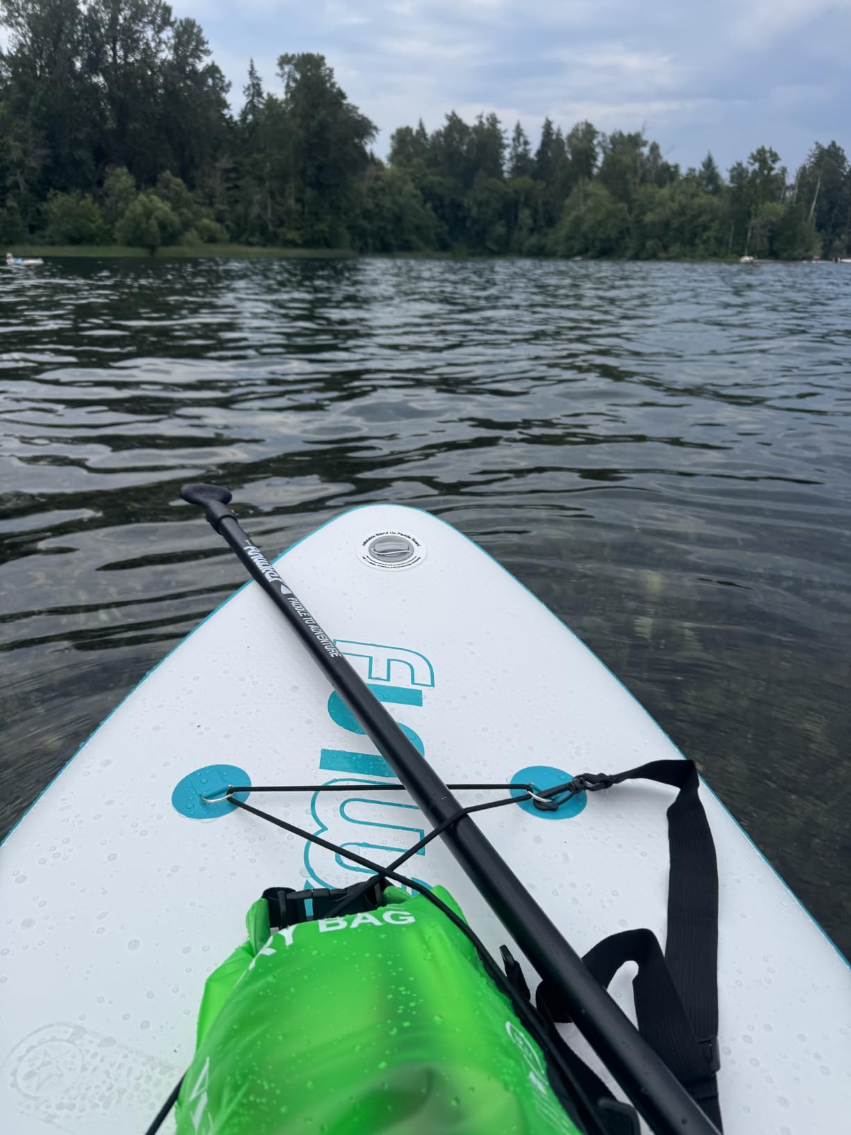 FunWater Inflatable Stand Up Paddle Board with Beginners SUP Accessories | 10'6'' SUP,Anti-Slip EVA Deck,Versatile Yoga/Big Fin Inflatable Paddle Boards for Adults & Youth of All Skill Levels customer photo 1