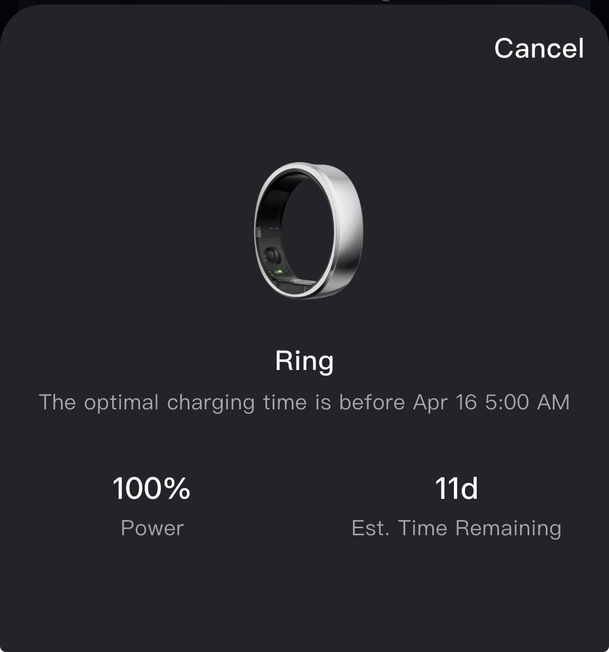 RingConn Gen 2 Smart Ring - Sleep Apnea Monitoring(Silver, Size 10) customer photo 2