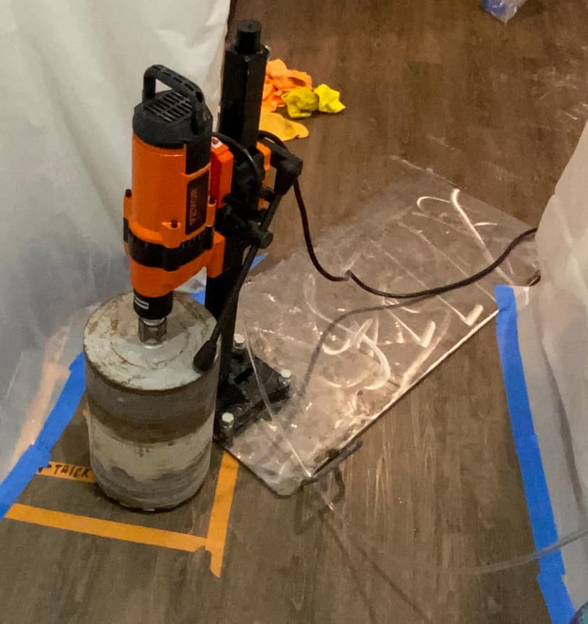 VEVOR 2 in 1 Handheld & Stand-mount Core Drill 0.8-6.3in Drilling Diameter customer photo 1