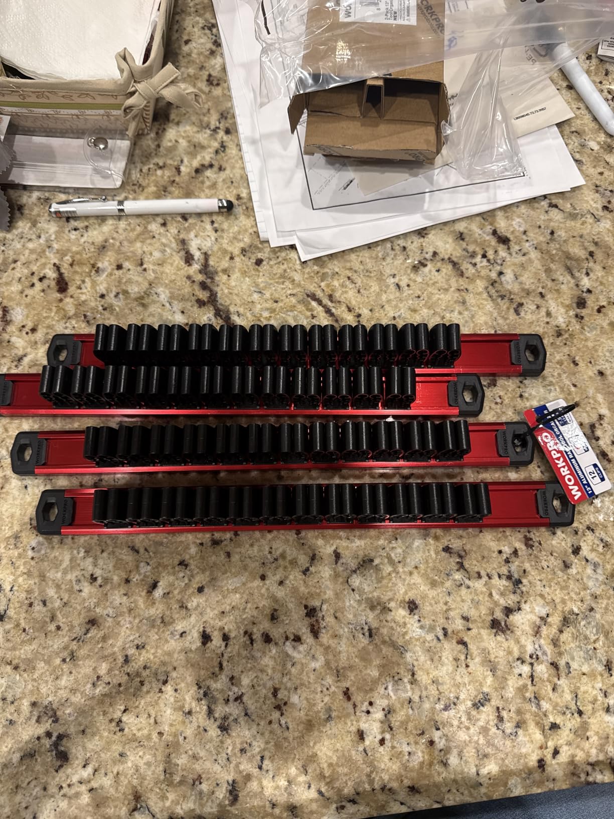 WORKPRO Magnetic Screwdriver and Wrench Organizer Set, 36-Slot Tool Holders customer photo 2