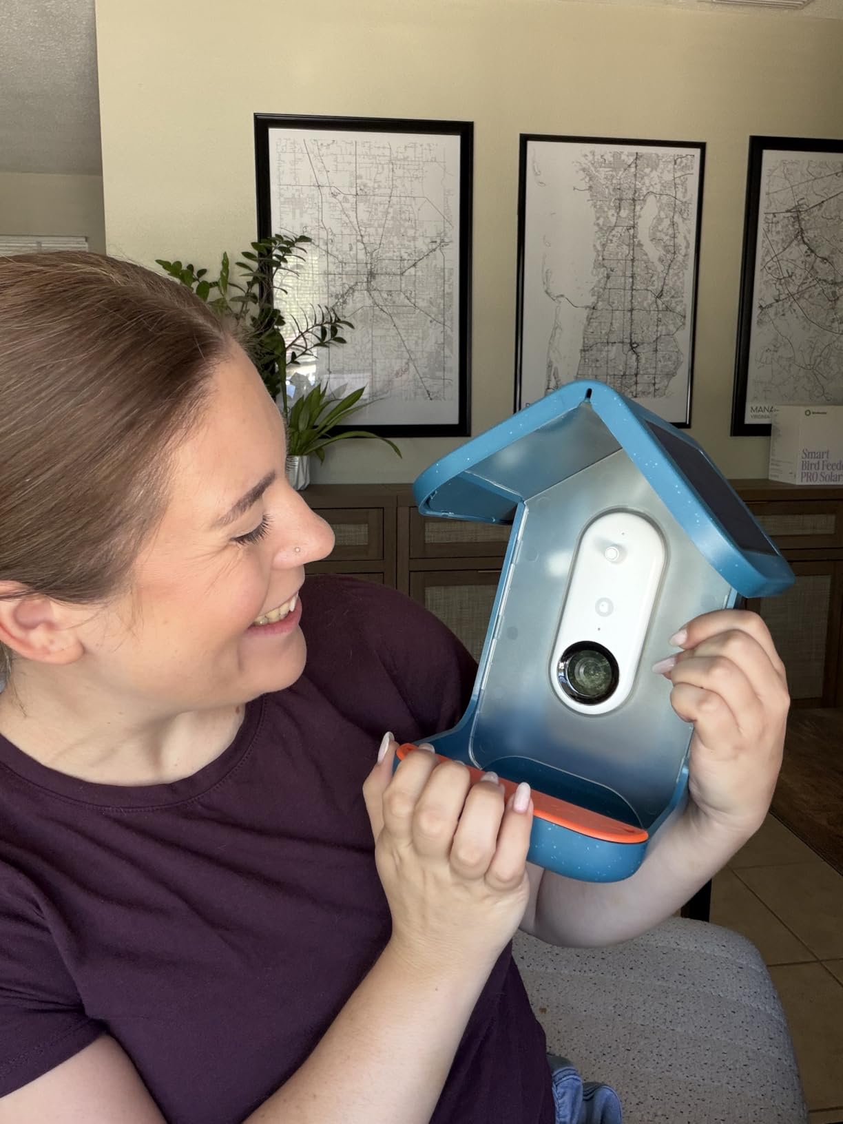 Birdbuddy Pro Solar Smart Bird Feeder with Camera, AI Bird ID, 2K Video customer photo 1