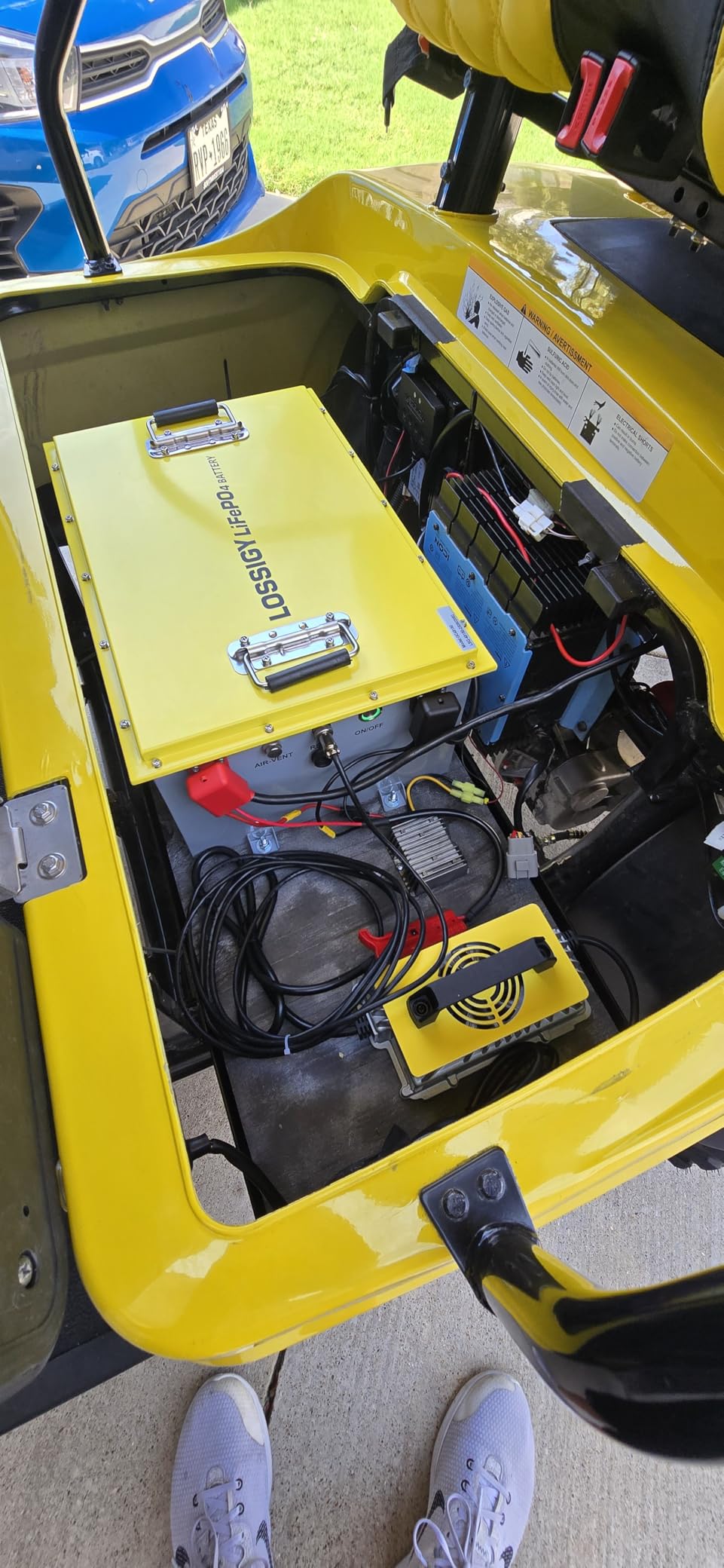 LOSSIGY 48V Lithium Battery Golf Cart Conversion Kit with Charger&Monitor customer photo 2