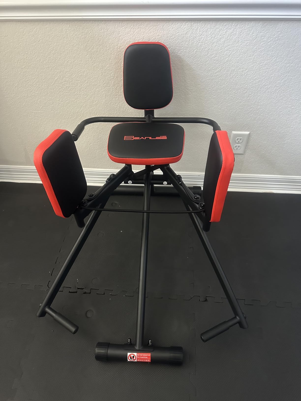 Hip Abductor Machine for Home Gym | Glute & Thigh Exercise Equipment, Outer Thigh Sculpting, Glute Machine for Women, Leg Abductor Machine, Booty Builder for Butt Workout customer photo 1