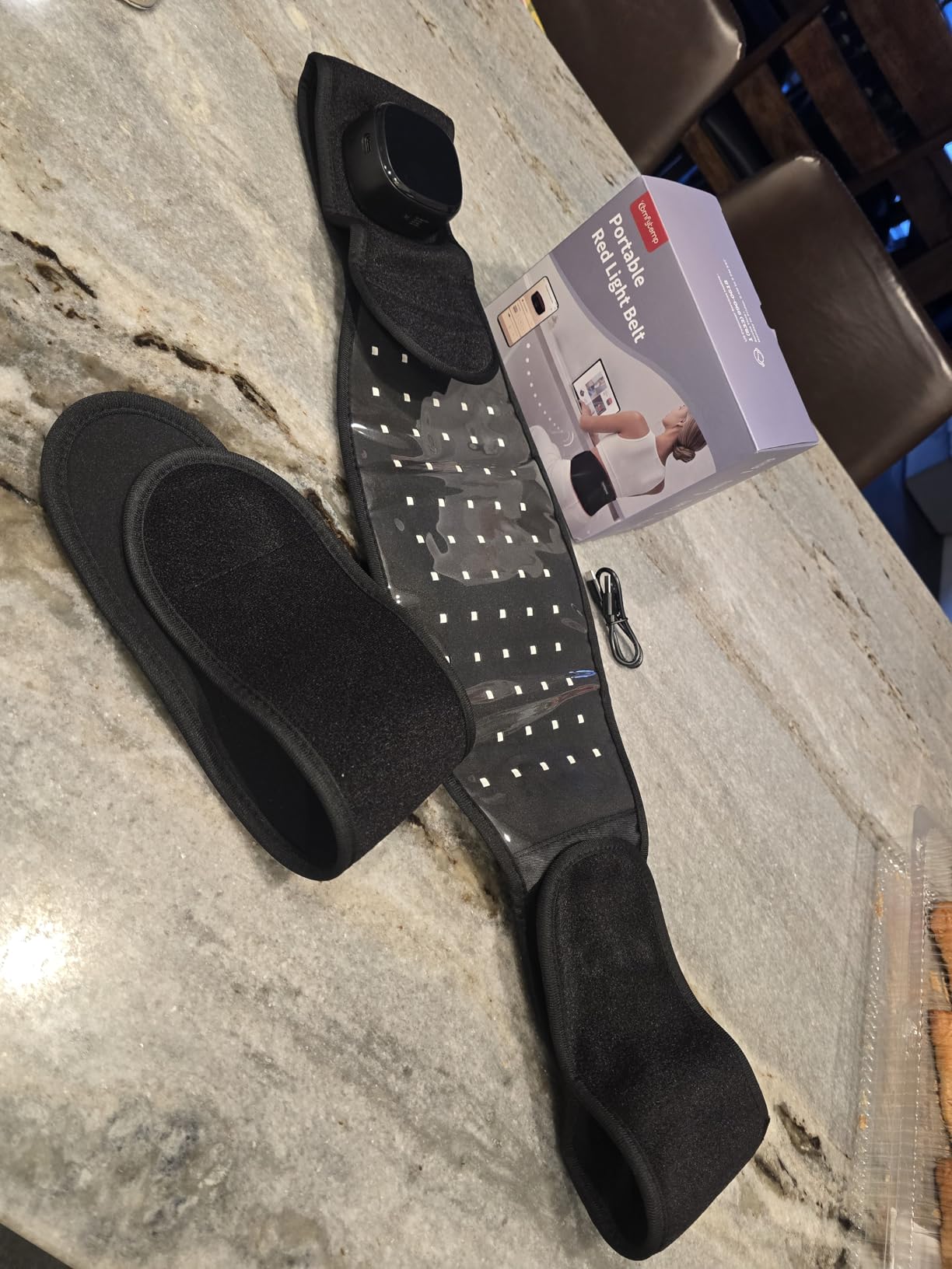 Comfytemp 5000mAh Red Light Therapy Belt, Portable & Wireless, 13W customer photo 1