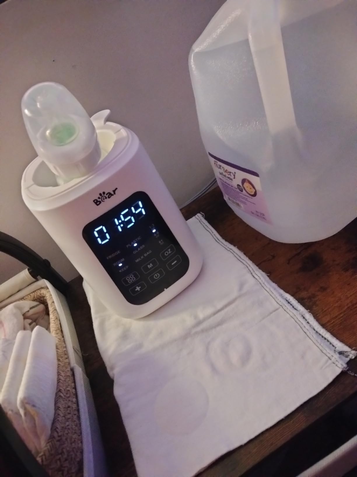 Bear Baby Bottle Warmer, Fast Warming Breast Milk Formula, White | Newborn Essentials, Time Temp Control, Automatic Shut Off, at Home Use, Water Bath Heating, Compatible with Baby Bottles customer photo 1