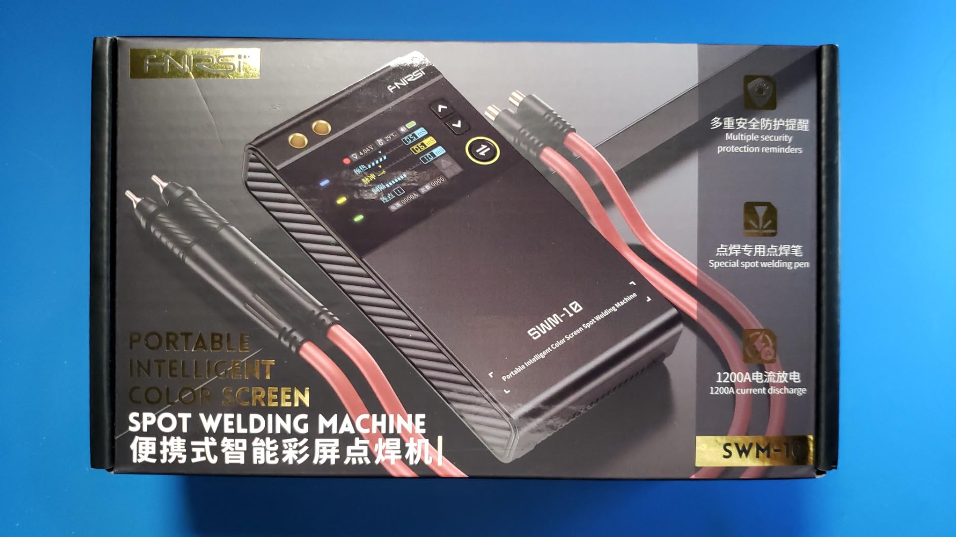 FNRSI Battery Spot Welder, 5000m Portable Handheld Spot Welder Double Pulse 4 Combination Gears Adjustable Spot Welding 0.1MM-0.25MM for Iron/Stainless Steel/Nickel Strip /18650 Battery Pack customer photo 1