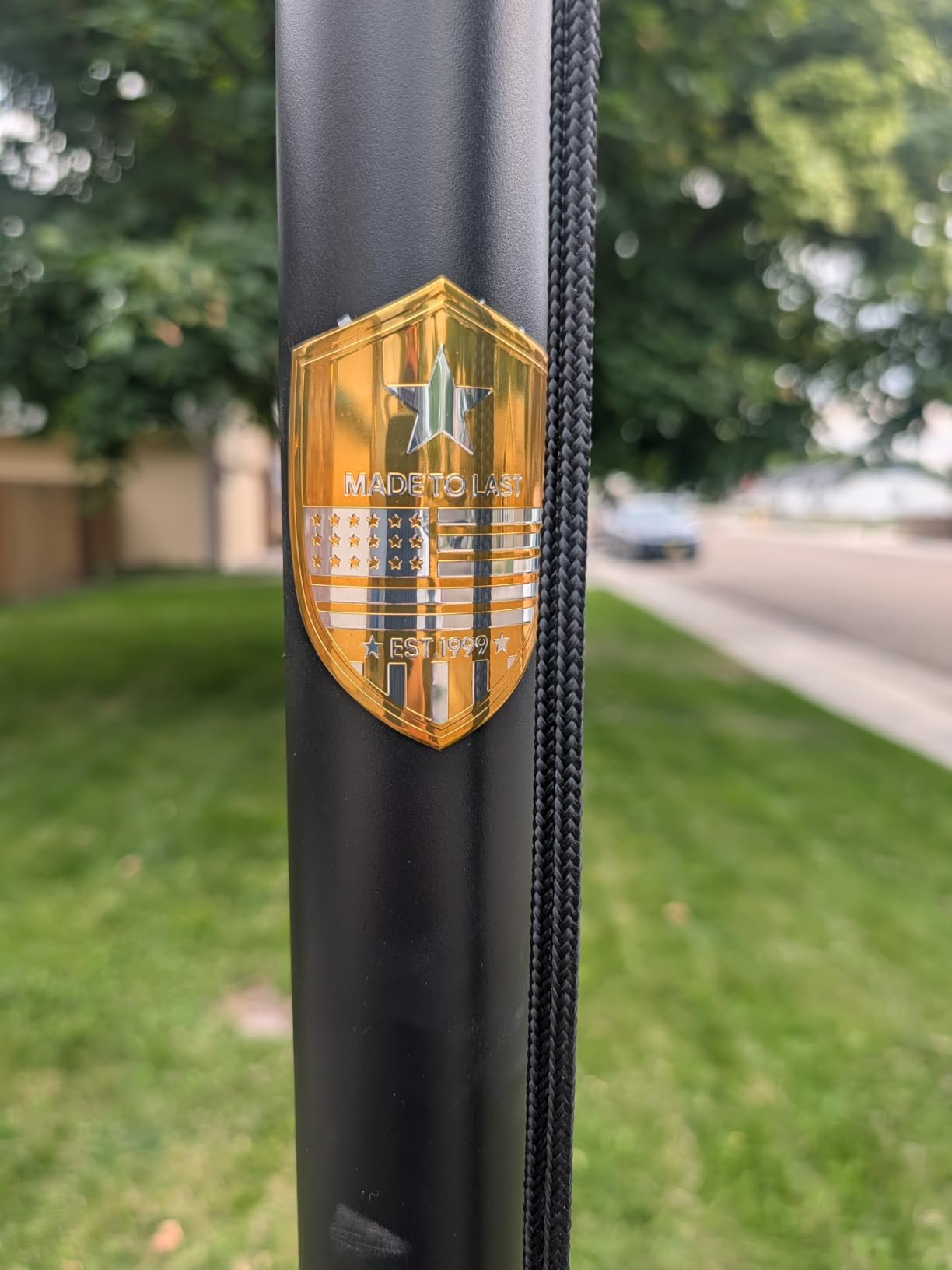 20FT Heavy Duty Tapered Flag Pole Kit, 100MPH Tested Outside House customer photo 1
