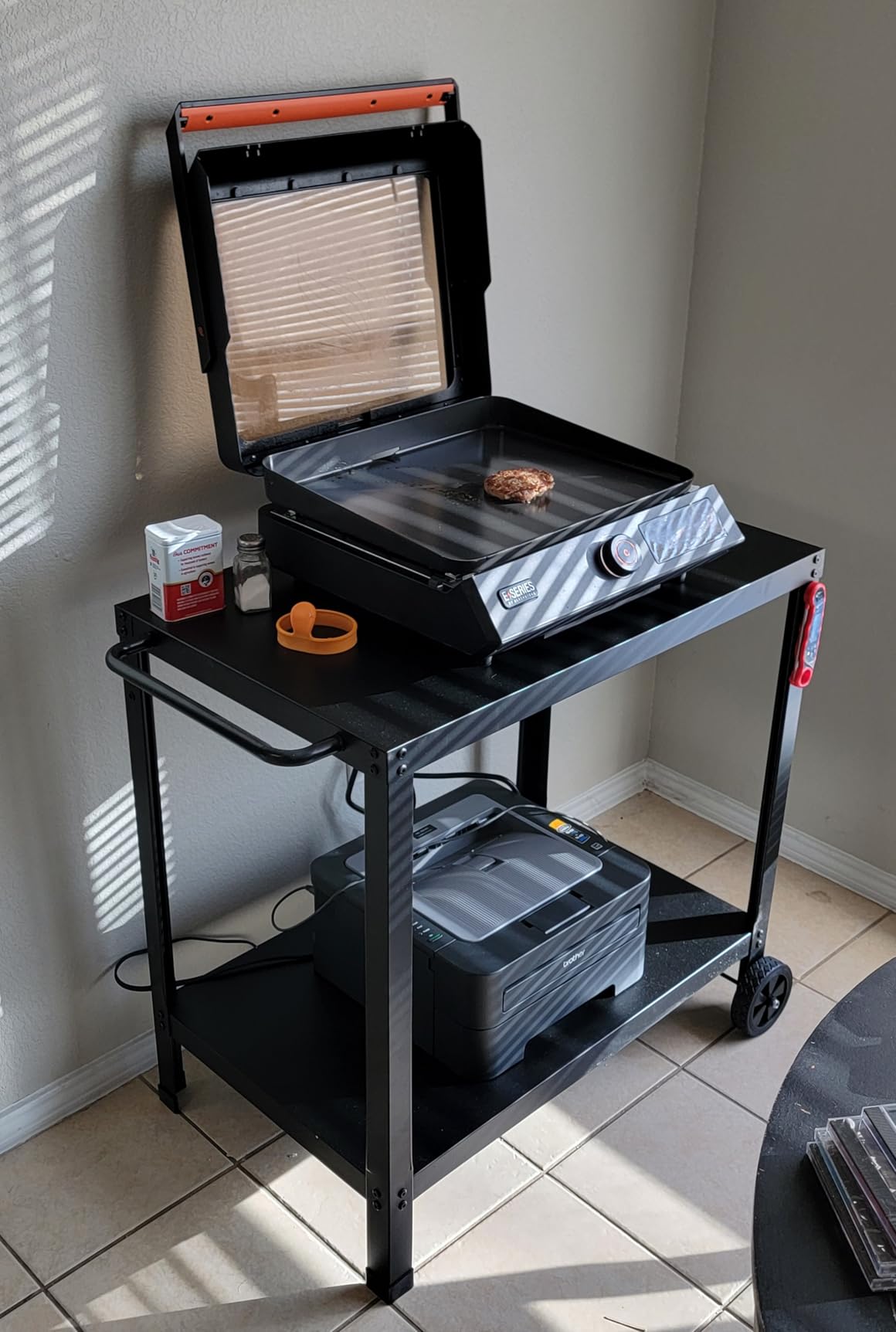Yozoia Outdoor Grill Table for Blackstone Griddle, Grill Cart with Wheels customer photo 1