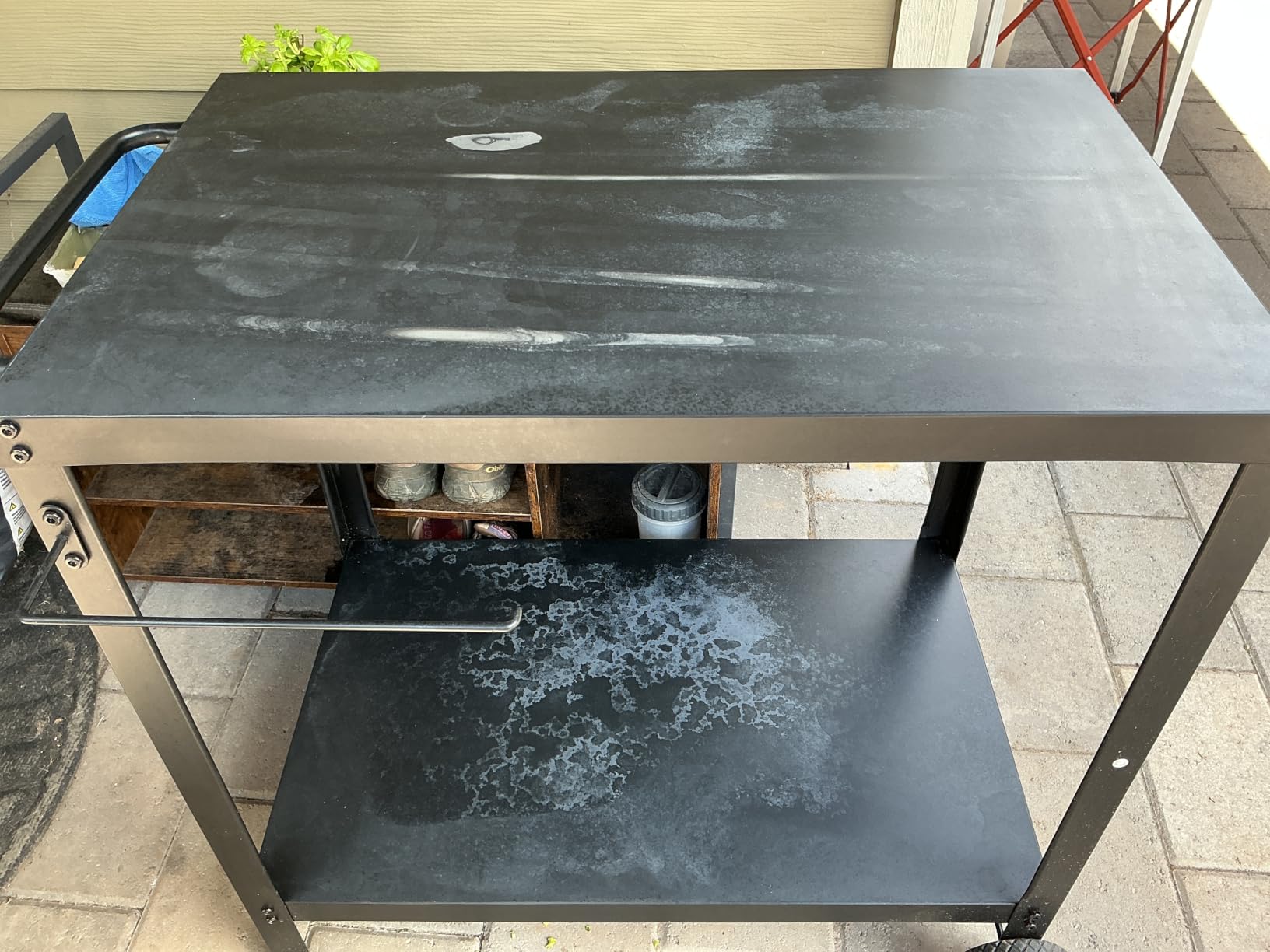 Yozoia Outdoor Grill Table for Blackstone Griddle, Grill Cart with Wheels customer photo 2