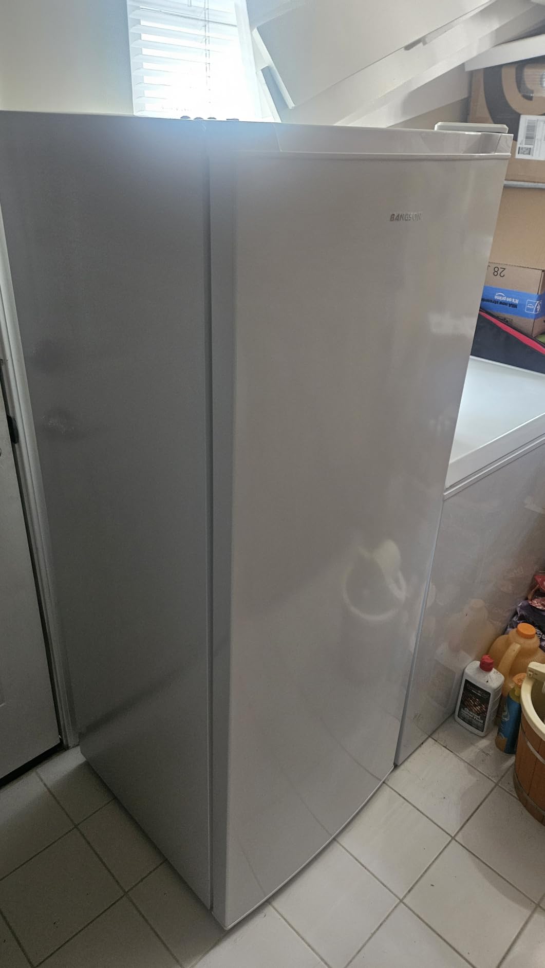 BANGSON 7.0 Cu.ft Upright Freezer, Convertible Freezer/Refrigerator, Silver customer photo 1