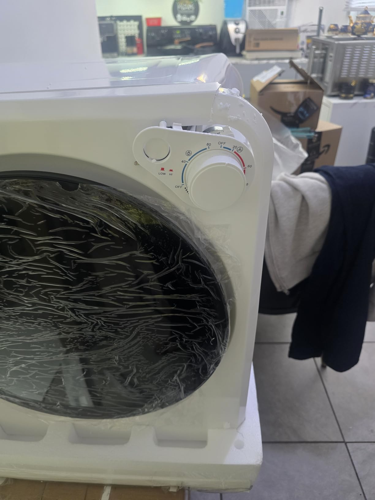 1.6 Cu.Ft Portable Clothes Dryer, 800W Fast Drying Front Load Laundry Dryer with 5 Mode, Mini Electric Clothing Dryer with Stainless Steel Tub, Compact Machine for Apartment, Home, Dorm customer photo 2