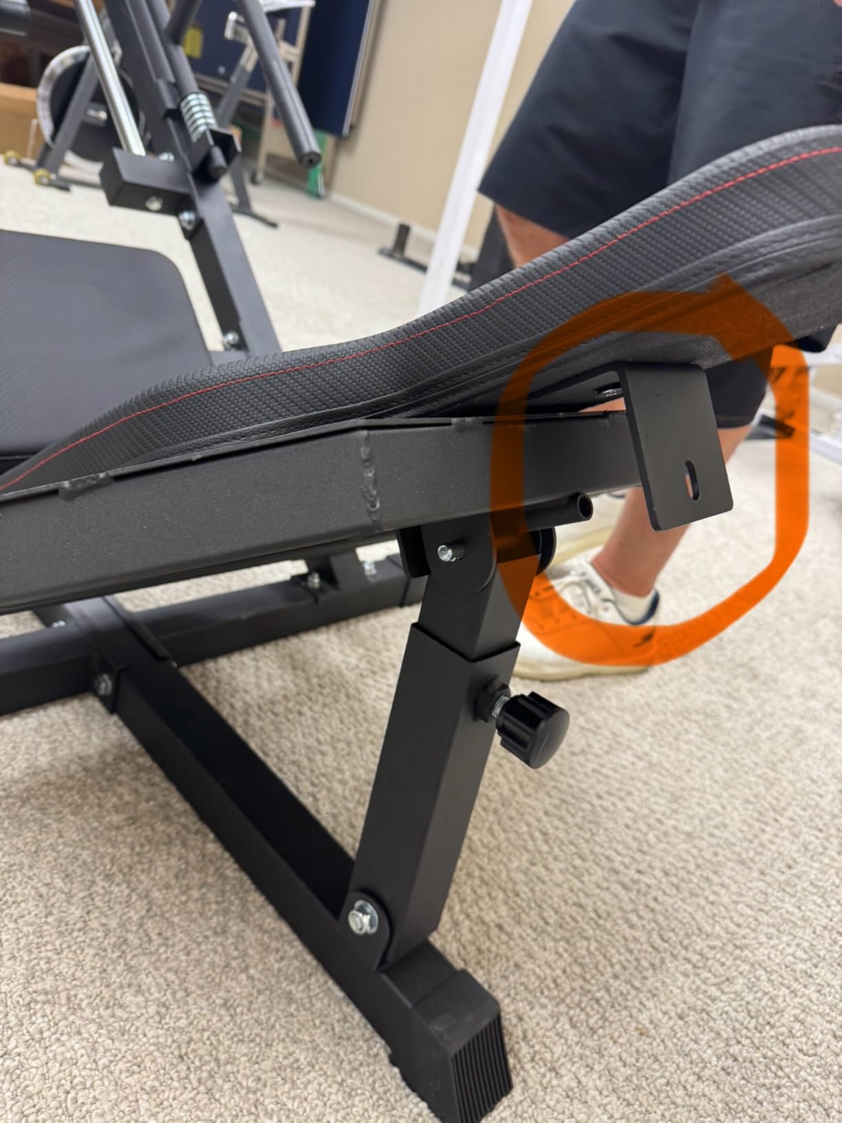 Mdeam Leg Press Hack Squat Machine,Leg Press Machine with Linear Bearing | 2-in-1,45-Degree Hack Squat for Home Gym,Diamond-Plated Footplate,Strength Training for Quads, Hamstring, Glutes, Calves customer photo 2