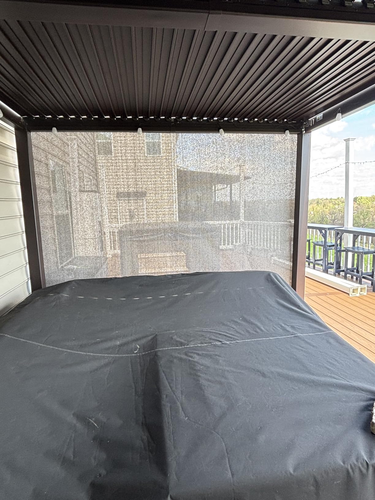 PURPLE LEAF Outdoor Louvered Pergola 10' x 12' Patio Aluminum Gazebo Bronze customer photo 2