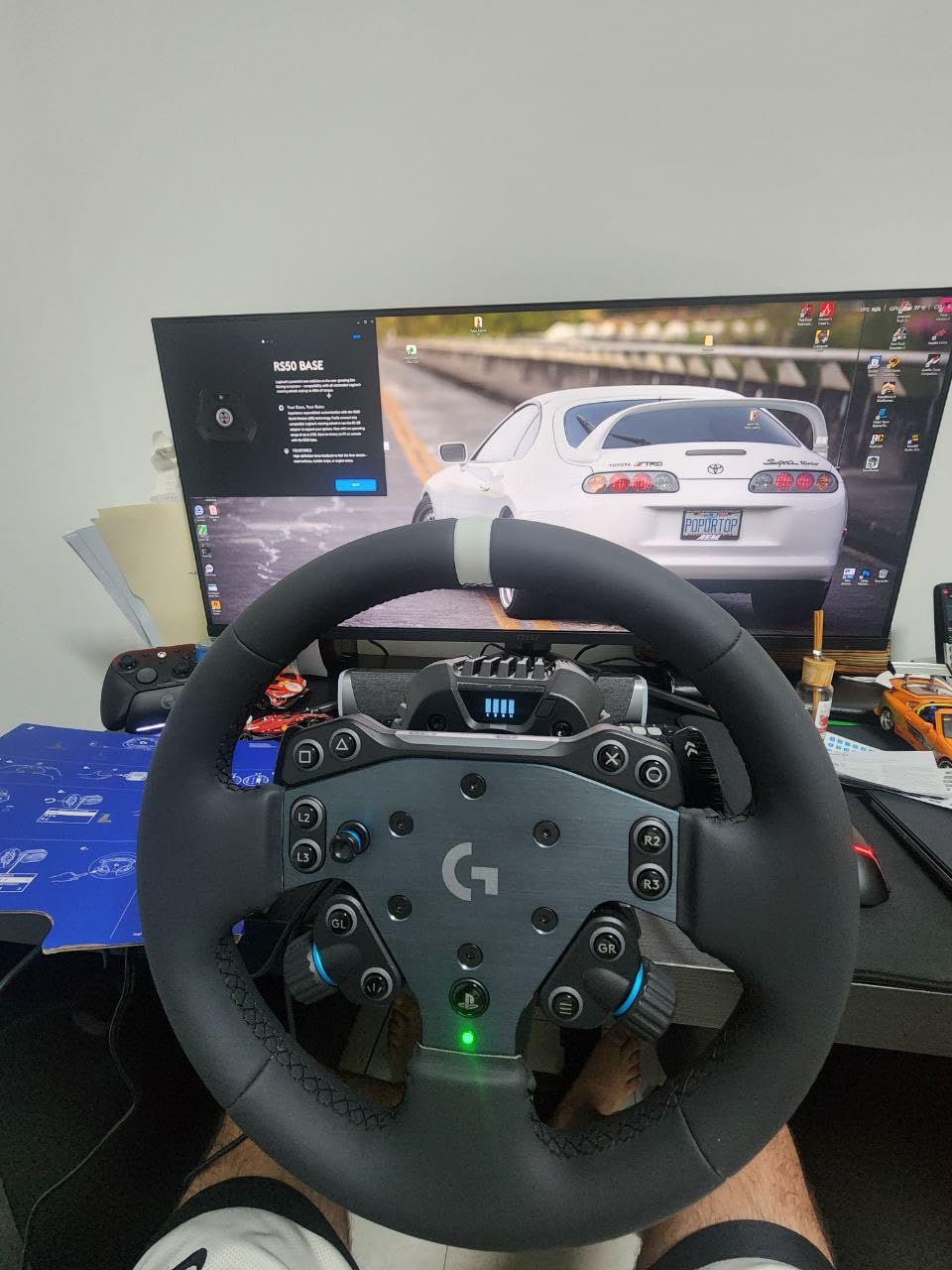 Logitech G RS50 Direct Drive Racing Wheel, Hub, & Base for PS5/PS4/PC | 8 Nm Direct Drive, 11 inch Wheel, 13 Buttons, Adjustable Paddle Shifters, TRUEFORCE Force Feedback Integration customer photo 1